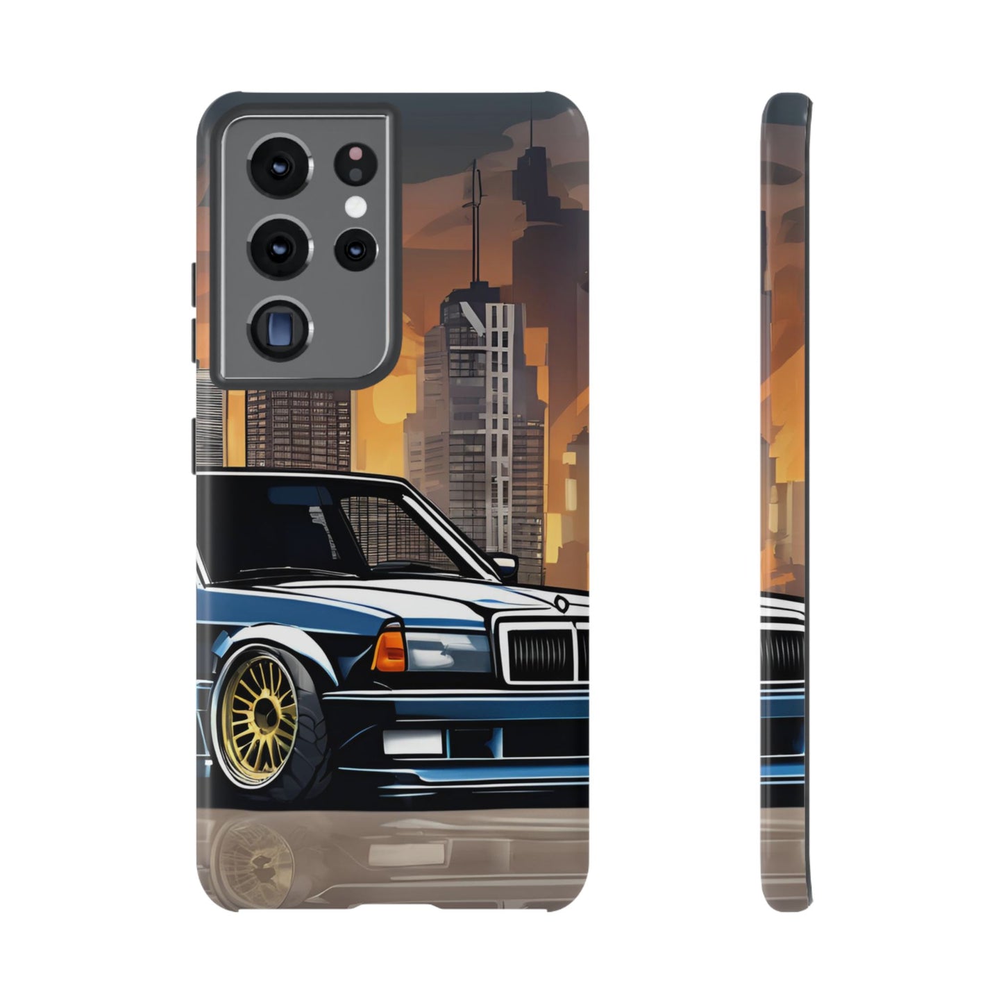 Mercedes Benz 190e Evo-Dual Layer Ultra Tough Phone Case Samsung Galaxy S21 Ultra Glossy Printify by The Night Shift Automotive Apparel