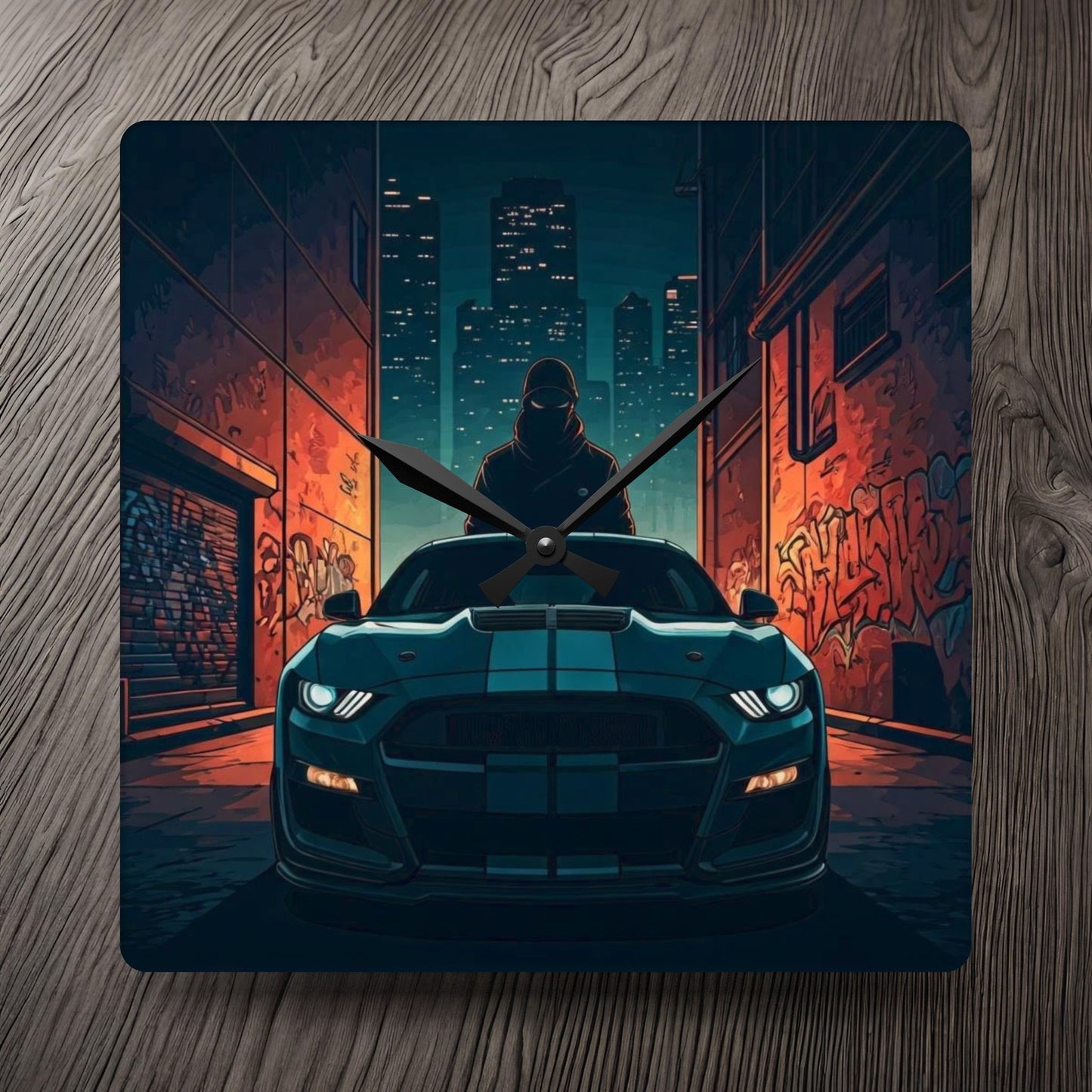 Ford Mustang Shelby GT350 Street Life-Acrylic Wall Clock