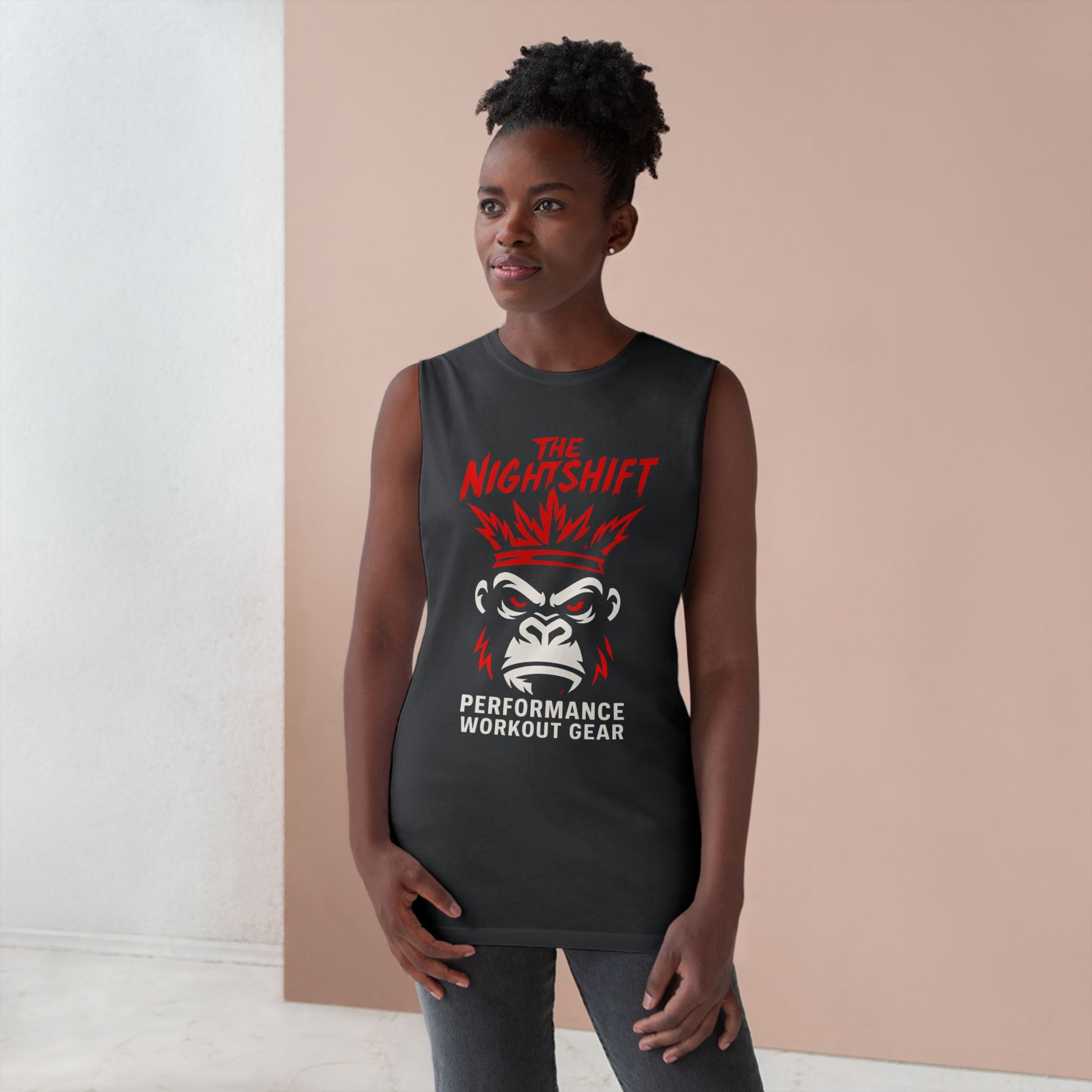 King Of The Gym - Premium Unisex Barnard Tank Top Printify by The Night Shift Automotive Apparel