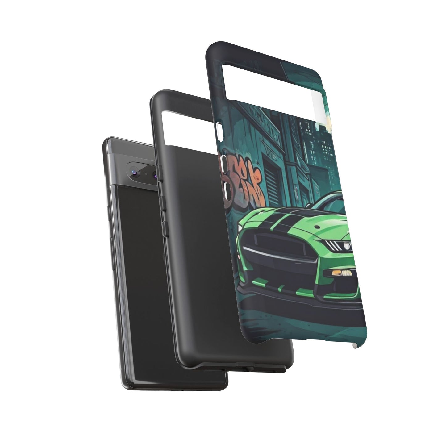 Ford Mustang Shelby GT500 Street Life-Dual Layer Ultra Tough Phone Case Printify by The Night Shift Automotive Apparel