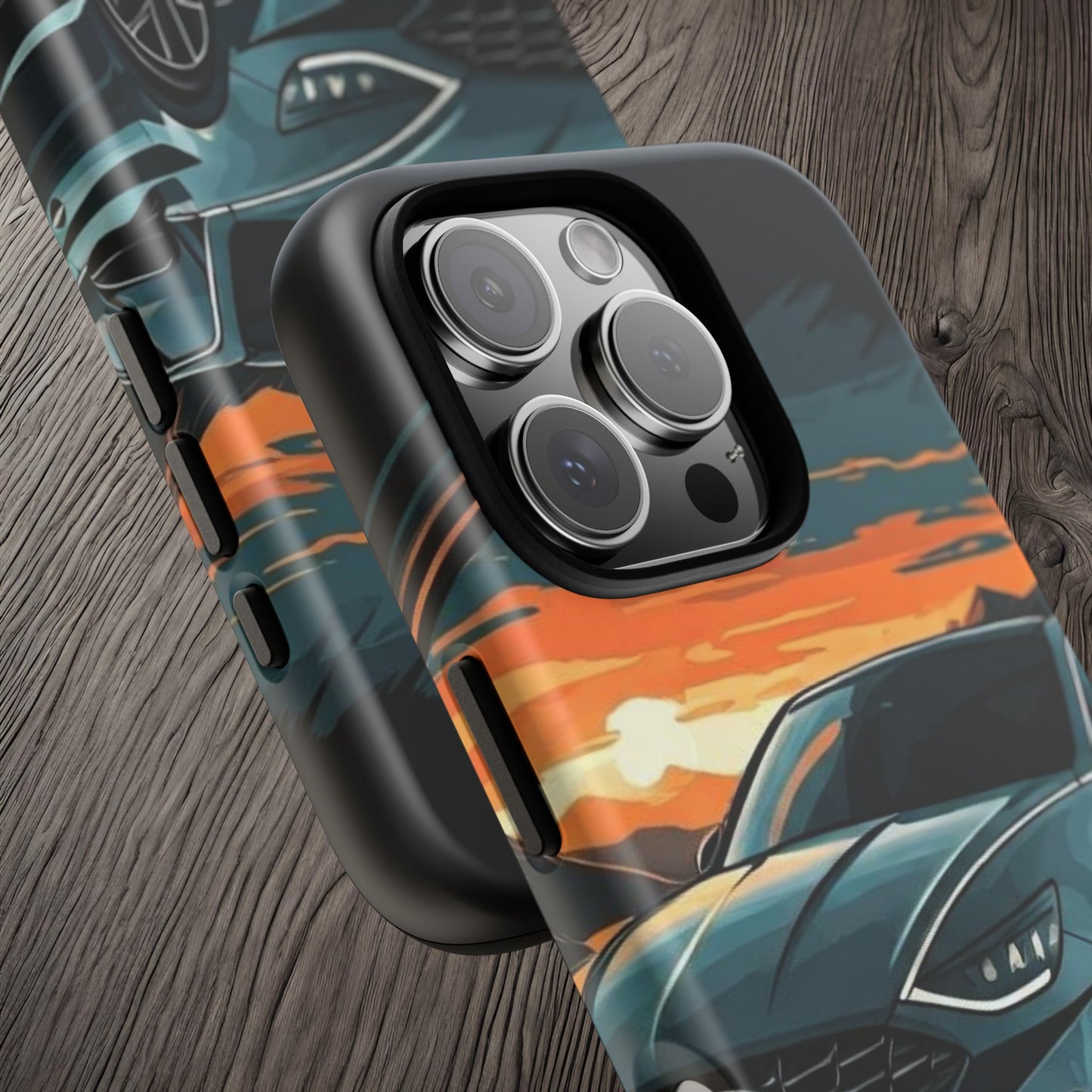 Hyundai Sonata-Sunset Drive-Dual Layer Ultra Tough Phone Case Printify by The Night Shift Automotive Apparel