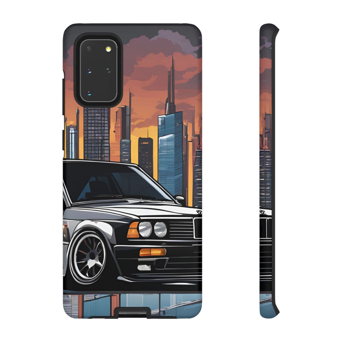 BMW E30 M3-Dual Layer Ultra Tough Phone Case Samsung Galaxy S20+ Matte Printify by The Night Shift Automotive Apparel