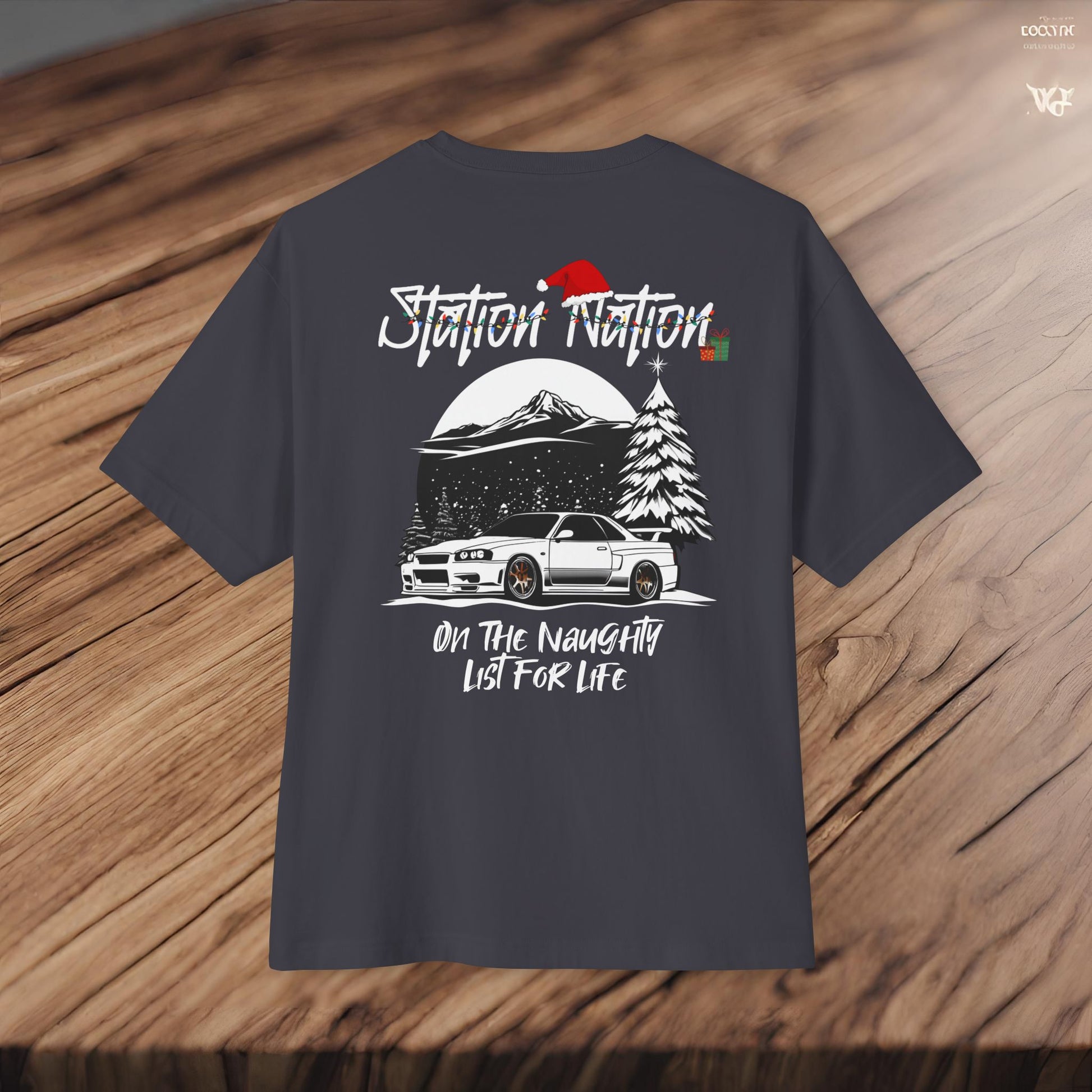 🎄 Christmas Limited Edition Station Nation-Premium, Ultra Soft Unisex Oversized Boxy Tee Printify by The Night Shift Automotive Apparel