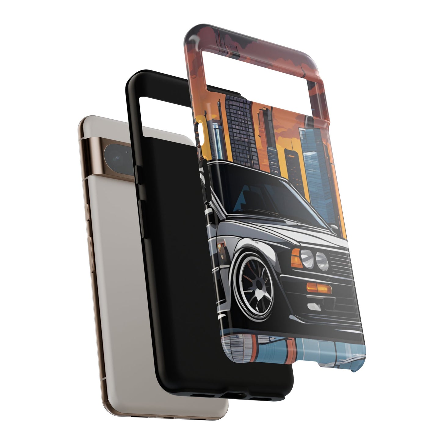 BMW E30 M3-Dual Layer Ultra Tough Phone Case Printify by The Night Shift Automotive Apparel