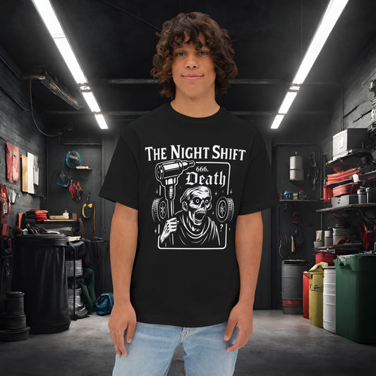 The Night Shift-Premium, Ultra Soft Unisex Oversized Boxy Tee