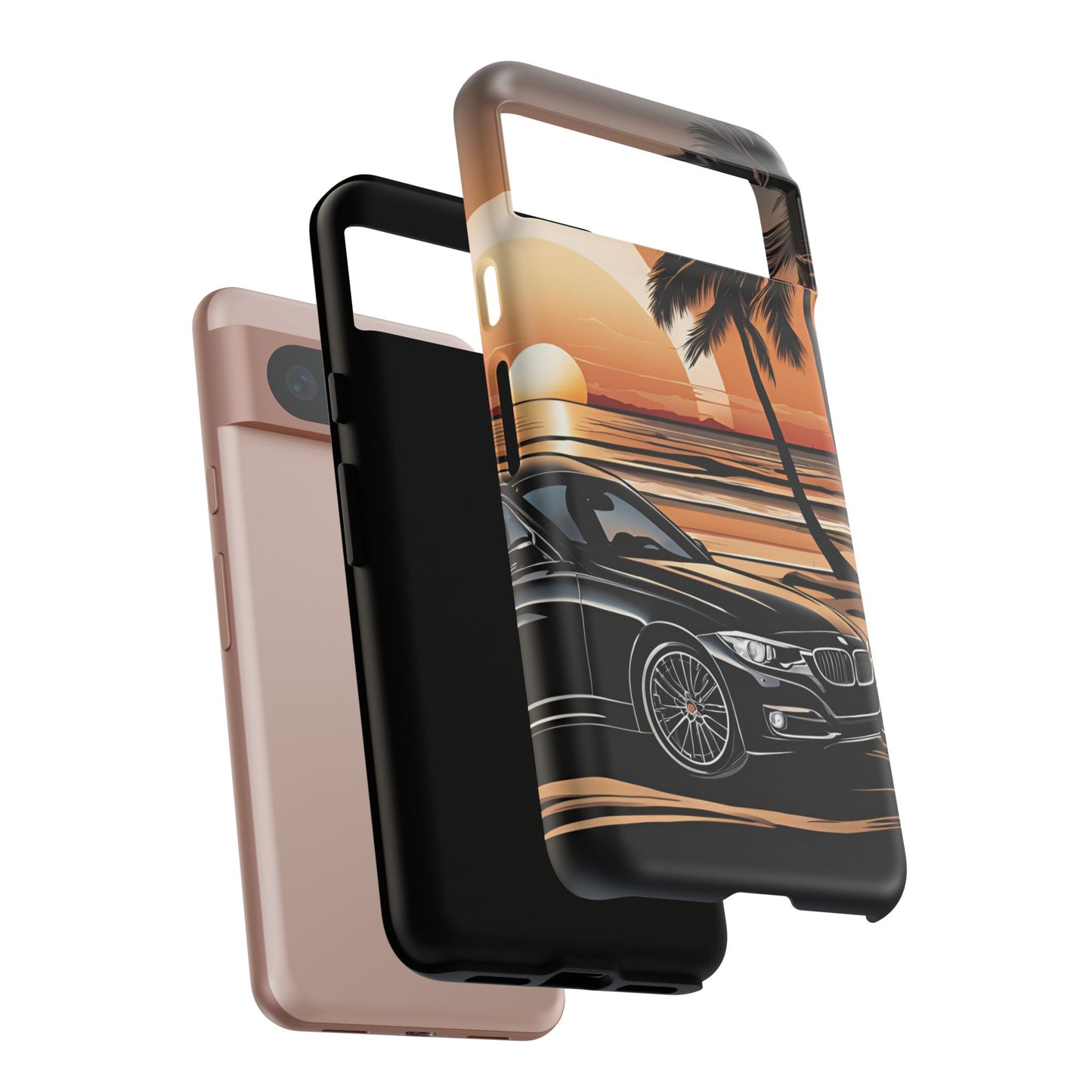 BMW Sunset On The Beach-Dual Layer Ultra Tough Phone Case Printify by The Night Shift Automotive Apparel