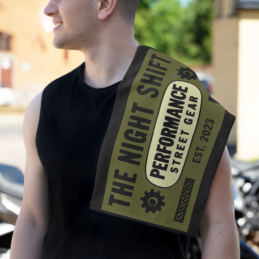 The Night Shift-Gym Towel( 11x18) White 11" × 18" Printify by The Night Shift Automotive Apparel