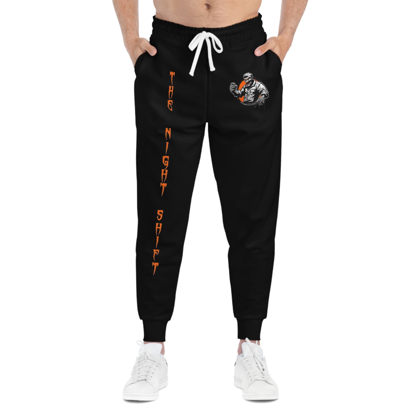 Train Conductor Zombie-Premium, Ultra Soft Athletic Joggers Seam thread color automatically matched to design Printify by The Night Shift Automotive Apparel