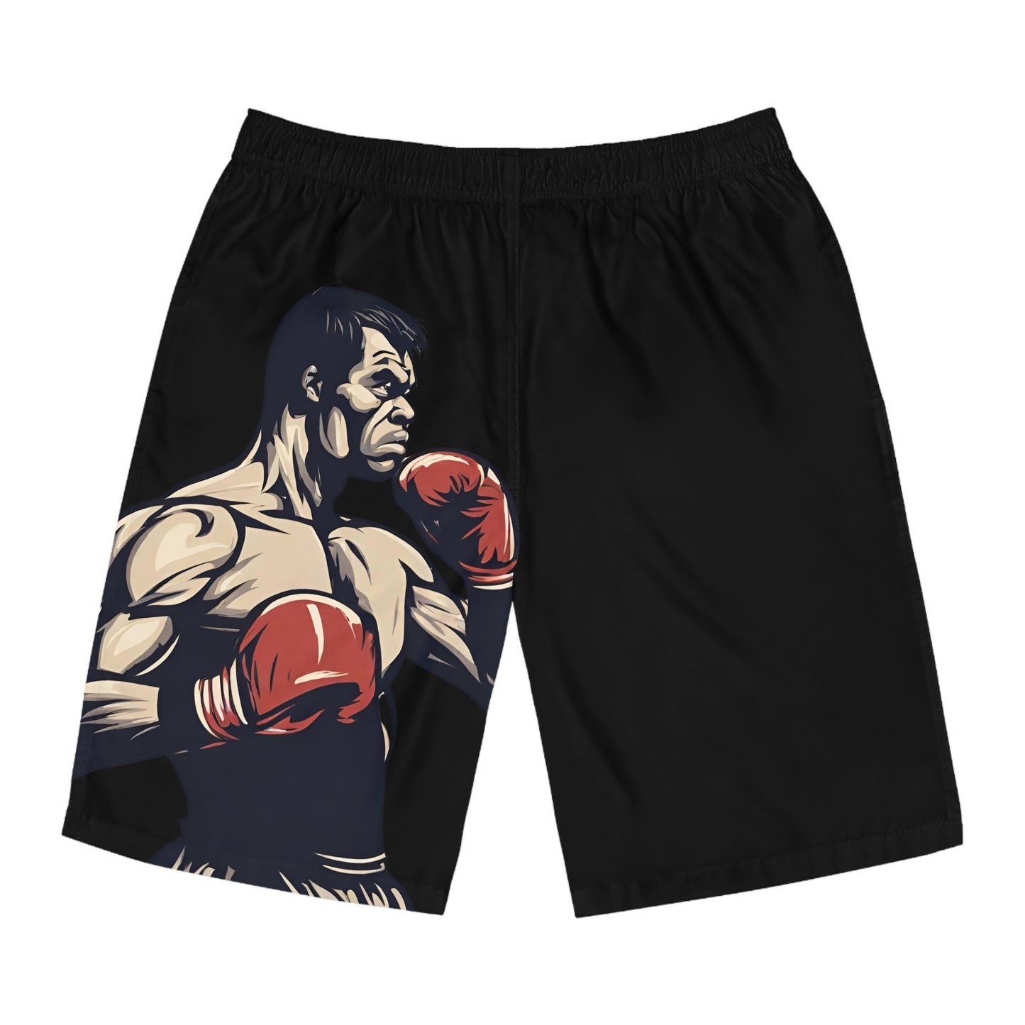 Boxing Champ - Men's Relaxed Fit Board Shorts Printify by The Night Shift Automotive Apparel