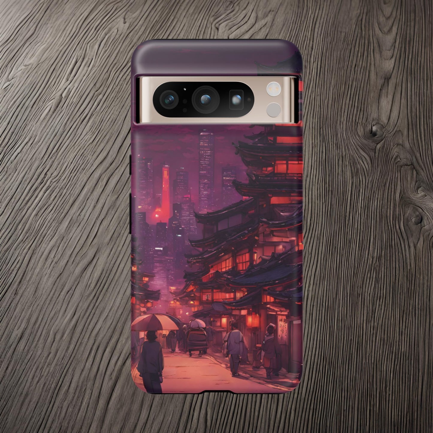 Traditional Japanese Village Countryside-Dual Layer Ultra Tough Phone Case Google Pixel 8 Pro Matte Printify by The Night Shift Automotive Apparel