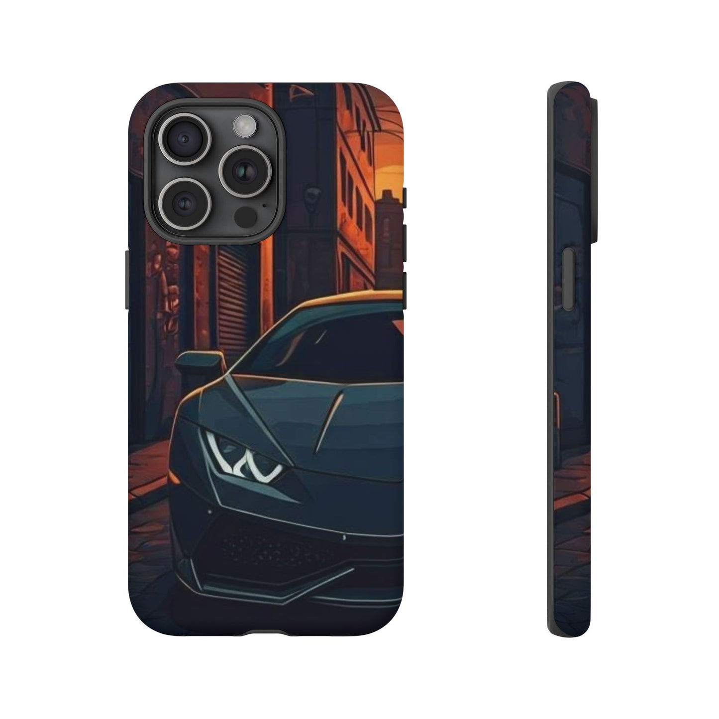 Lamborghini Huracan Street Life-Dual Layer Ultra Tough Phone Case Printify by The Night Shift Automotive Apparel