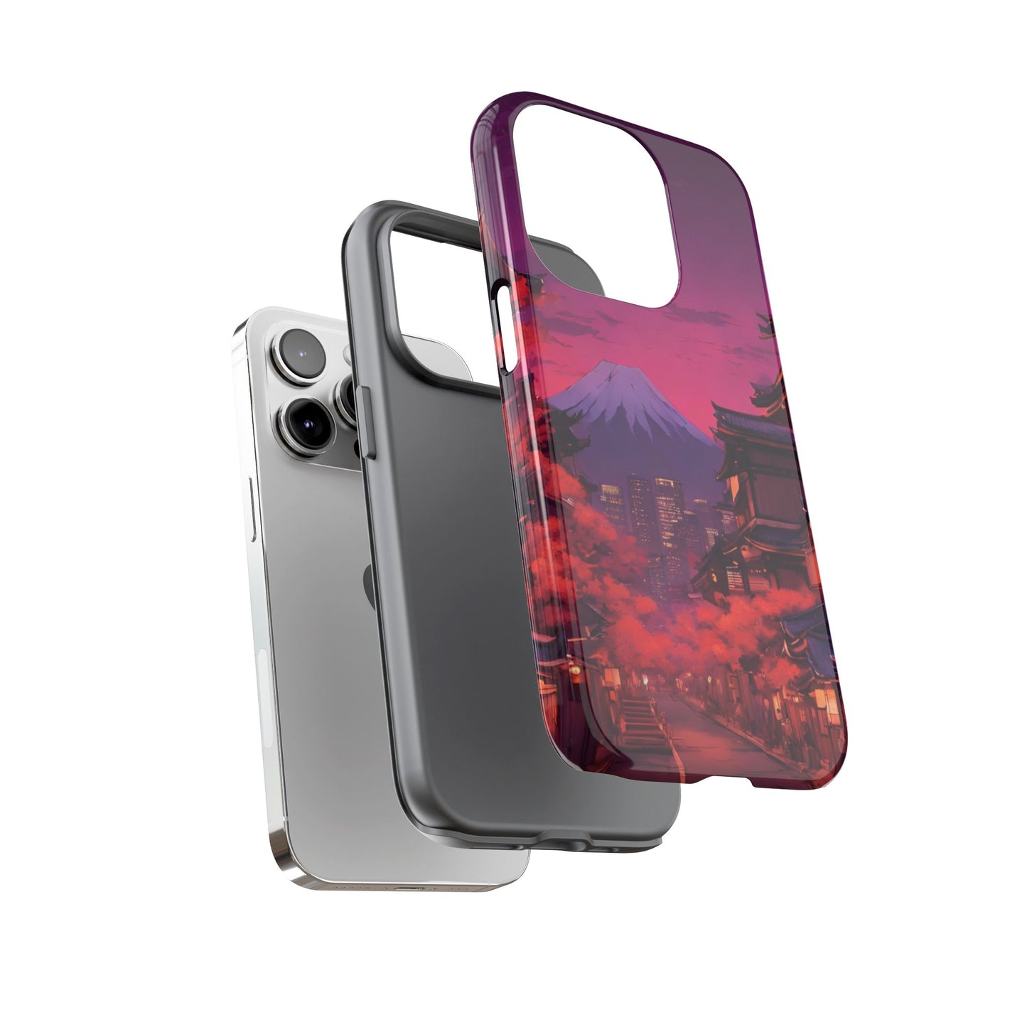 Traditional Japanese Village Countryside-Dual Layer Ultra Tough Phone Case Printify by The Night Shift Automotive Apparel