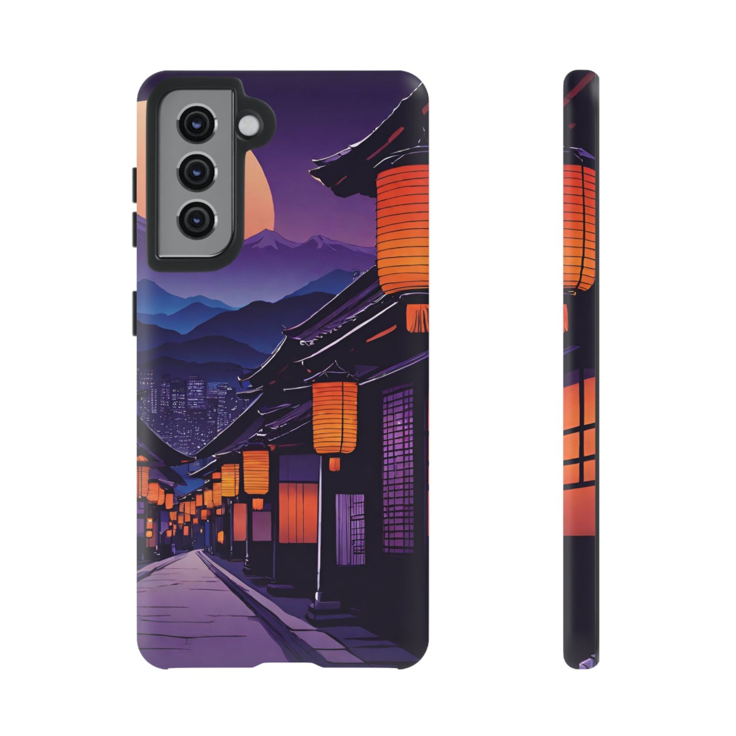 Traditional Japanese Village Countryside-Dual Layer Ultra Tough Phone Case Samsung Galaxy S21 Matte Printify by The Night Shift Automotive Apparel