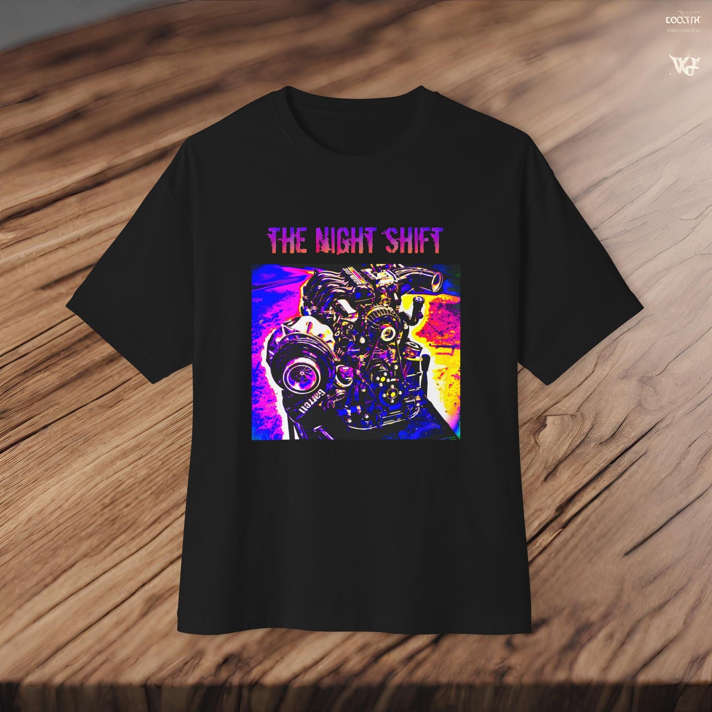 13B-REW Synthwave-Premium, Ultra Soft Unisex Oversized Boxy Tee Printify by The Night Shift Automotive Apparel
