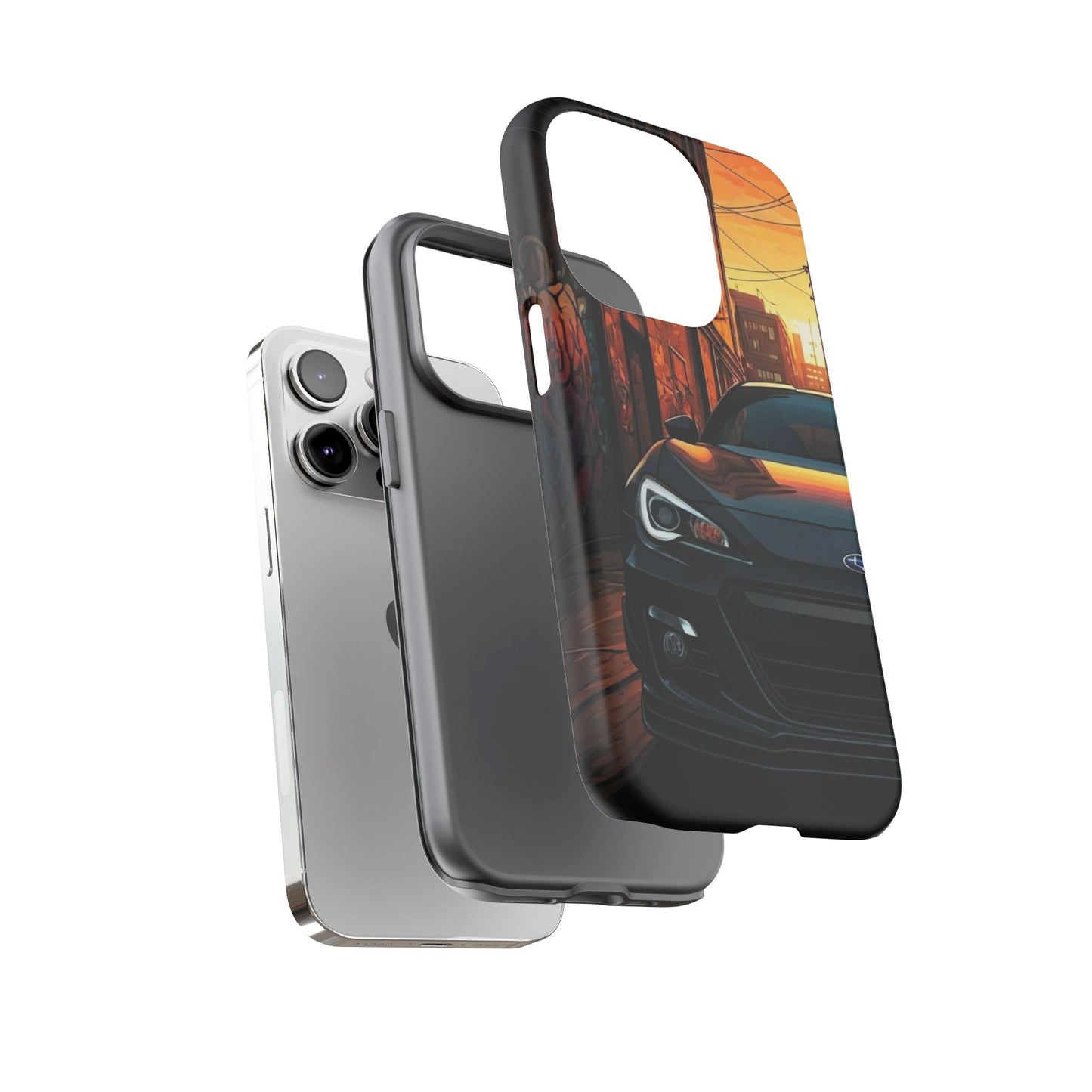 Subaru BRZ Street Life-Dual Layer Ultra Tough Phone Case Printify by The Night Shift Automotive Apparel