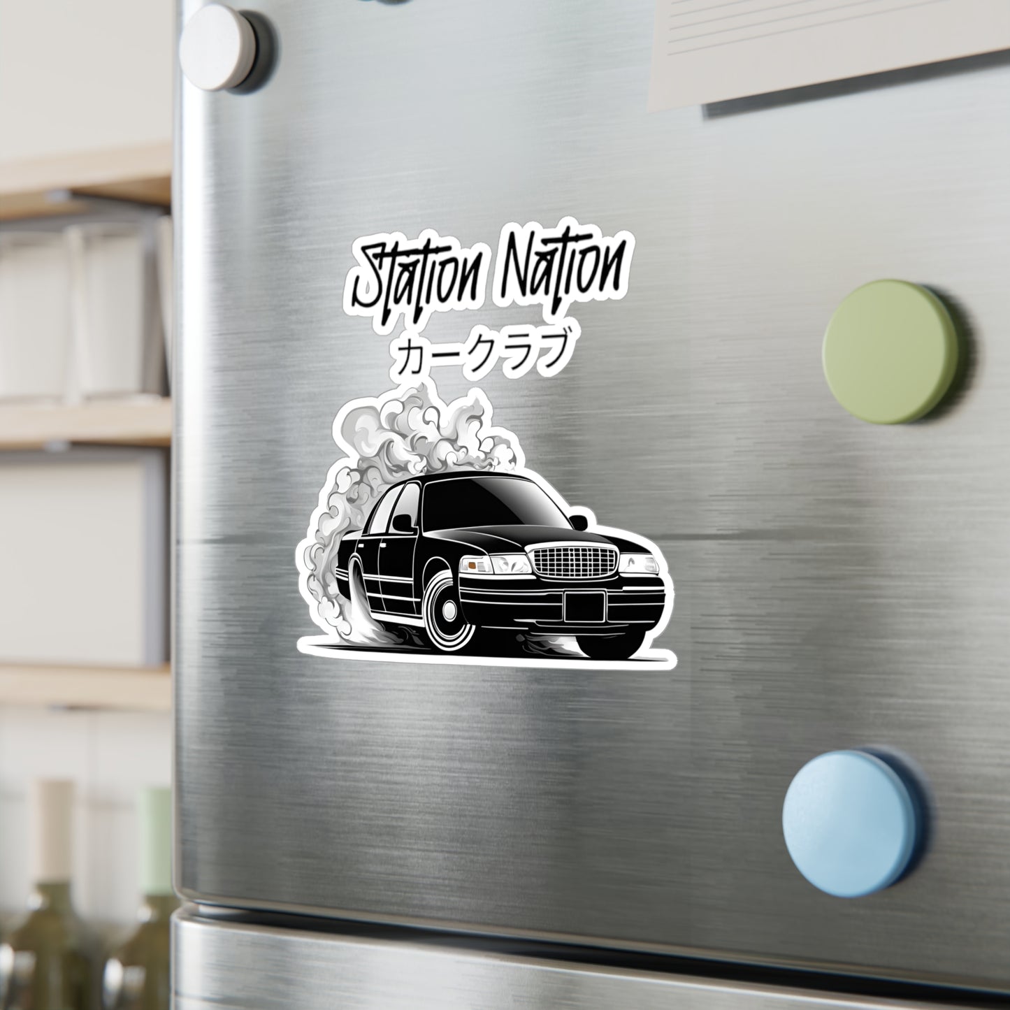 Kiss-Cut Vinyl Decals Printify by The Night Shift Automotive Apparel