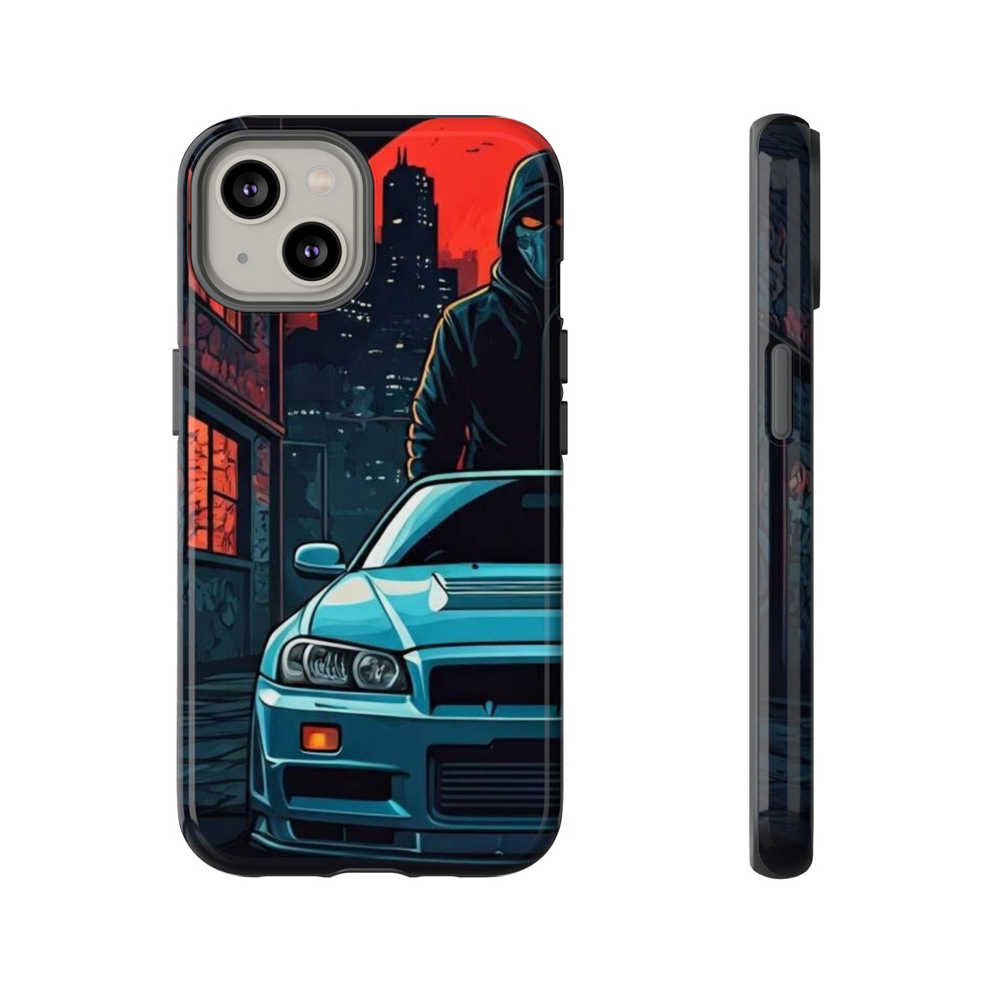Nissan Skyline R34 Street Life-Dual Layer Ultra Tough Phone Case Printify by The Night Shift Automotive Apparel