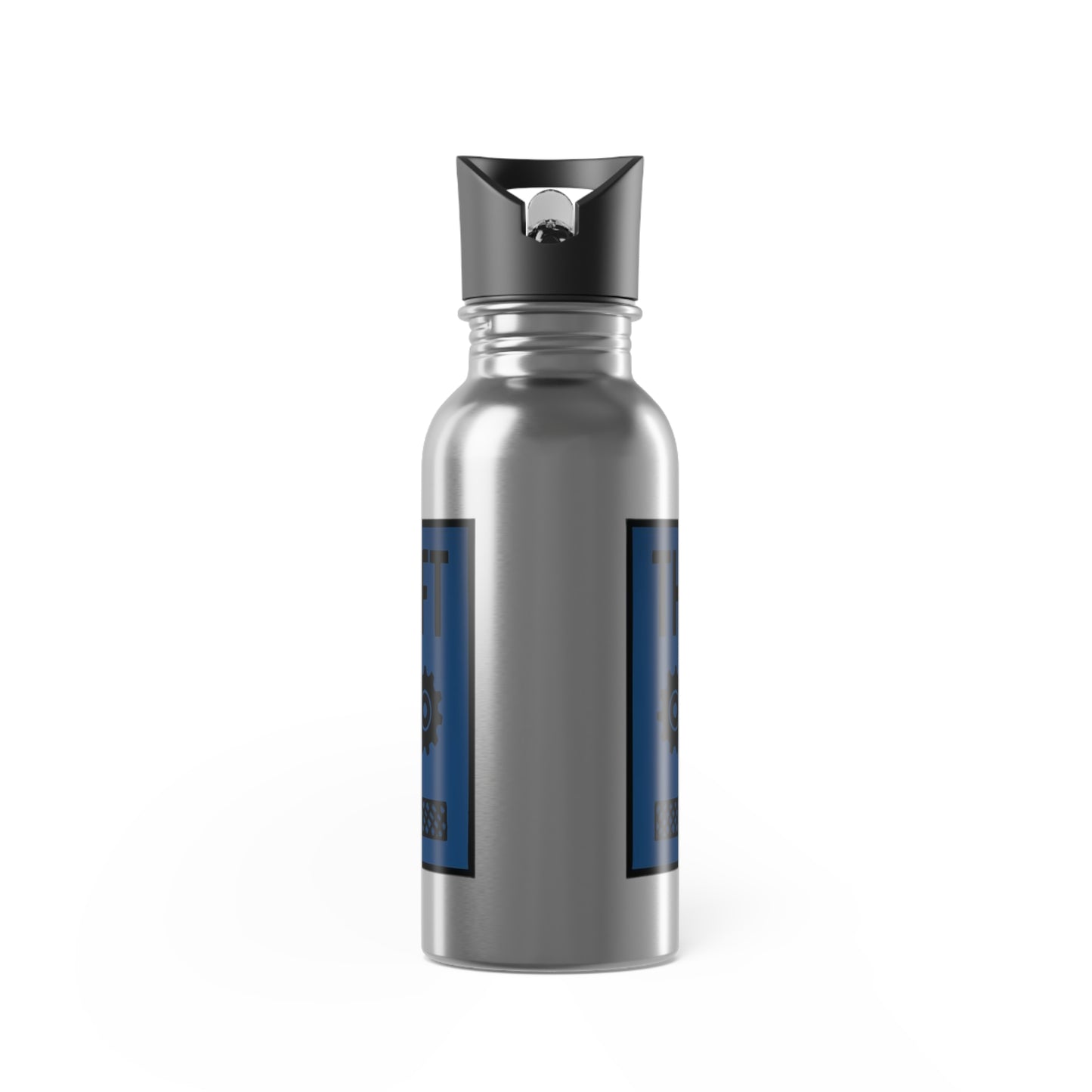 Stainless Steel Water Bottle With Straw, 20oz Printify by The Night Shift Automotive Apparel