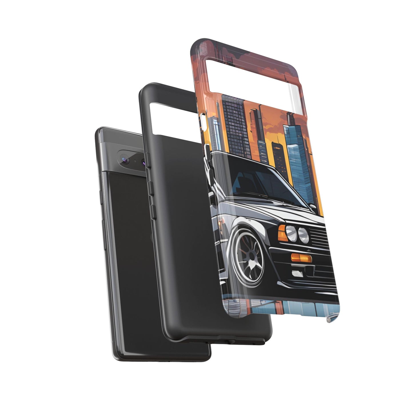 BMW E30 M3-Dual Layer Ultra Tough Phone Case Printify by The Night Shift Automotive Apparel