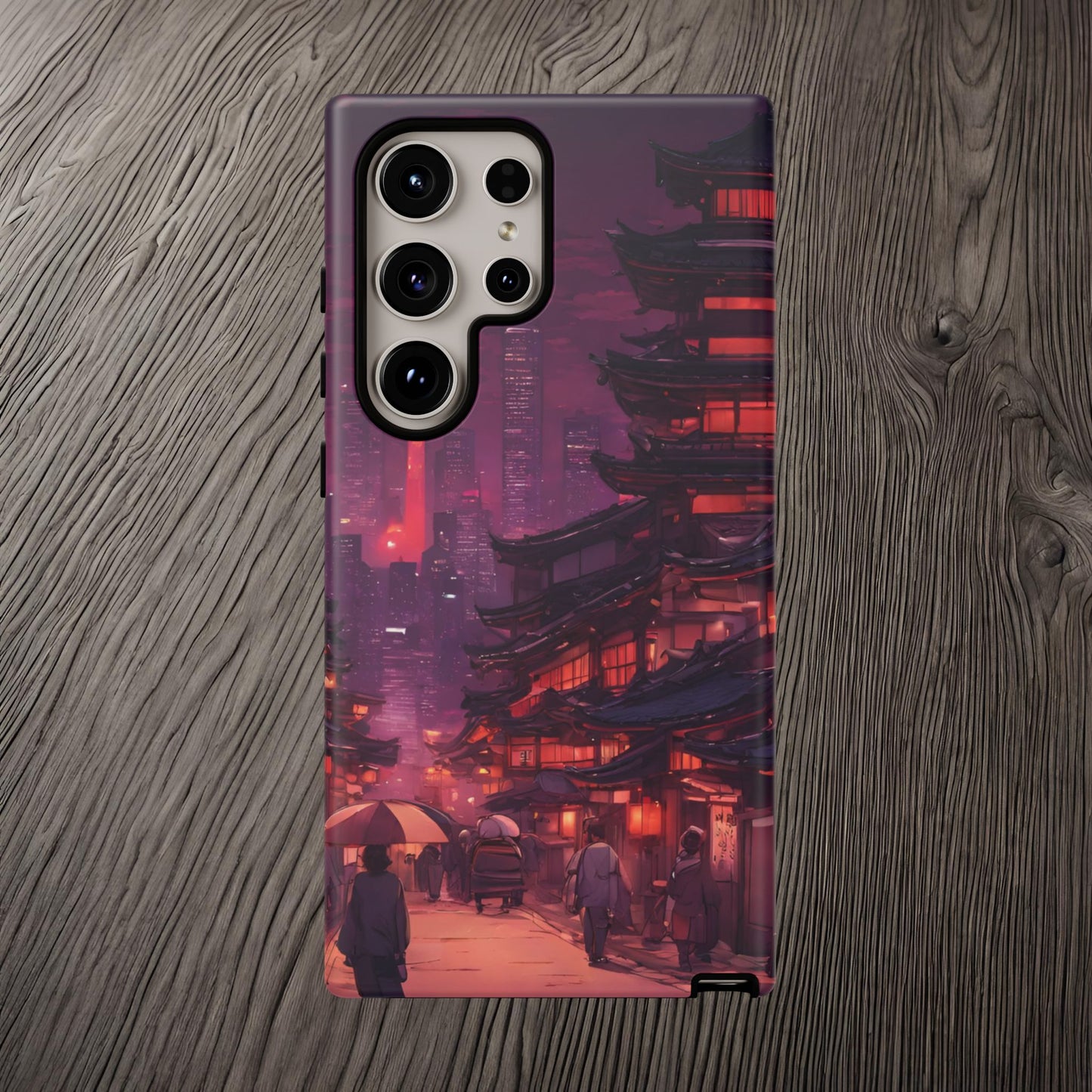 Traditional Japanese Village Countryside-Dual Layer Ultra Tough Phone Case Samsung Galaxy S24 Ultra Matte Printify by The Night Shift Automotive Apparel