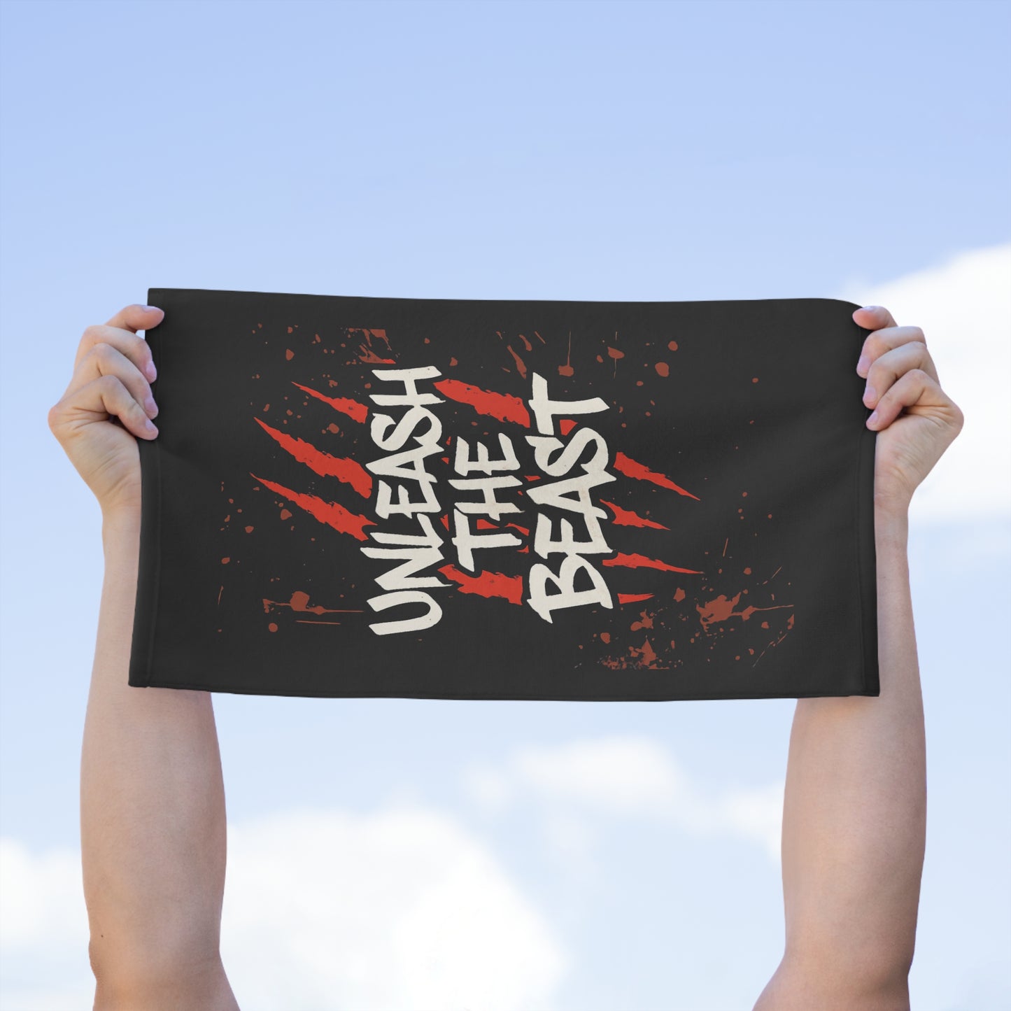 Unleash The Beast-Gym Towel( 11x18) Printify by The Night Shift Automotive Apparel