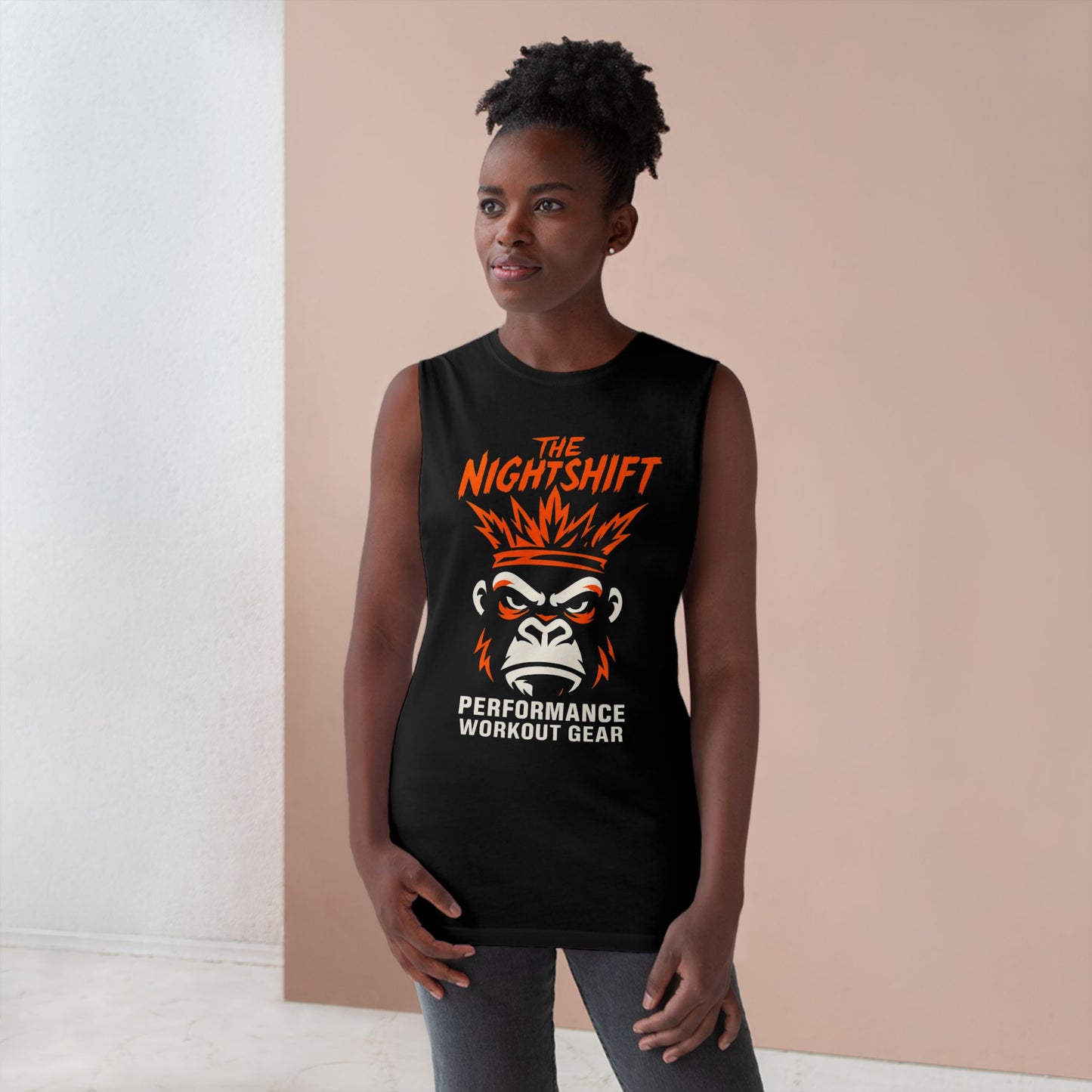 King Of The Gym - Premium Unisex Barnard Tank Top Printify by The Night Shift Automotive Apparel