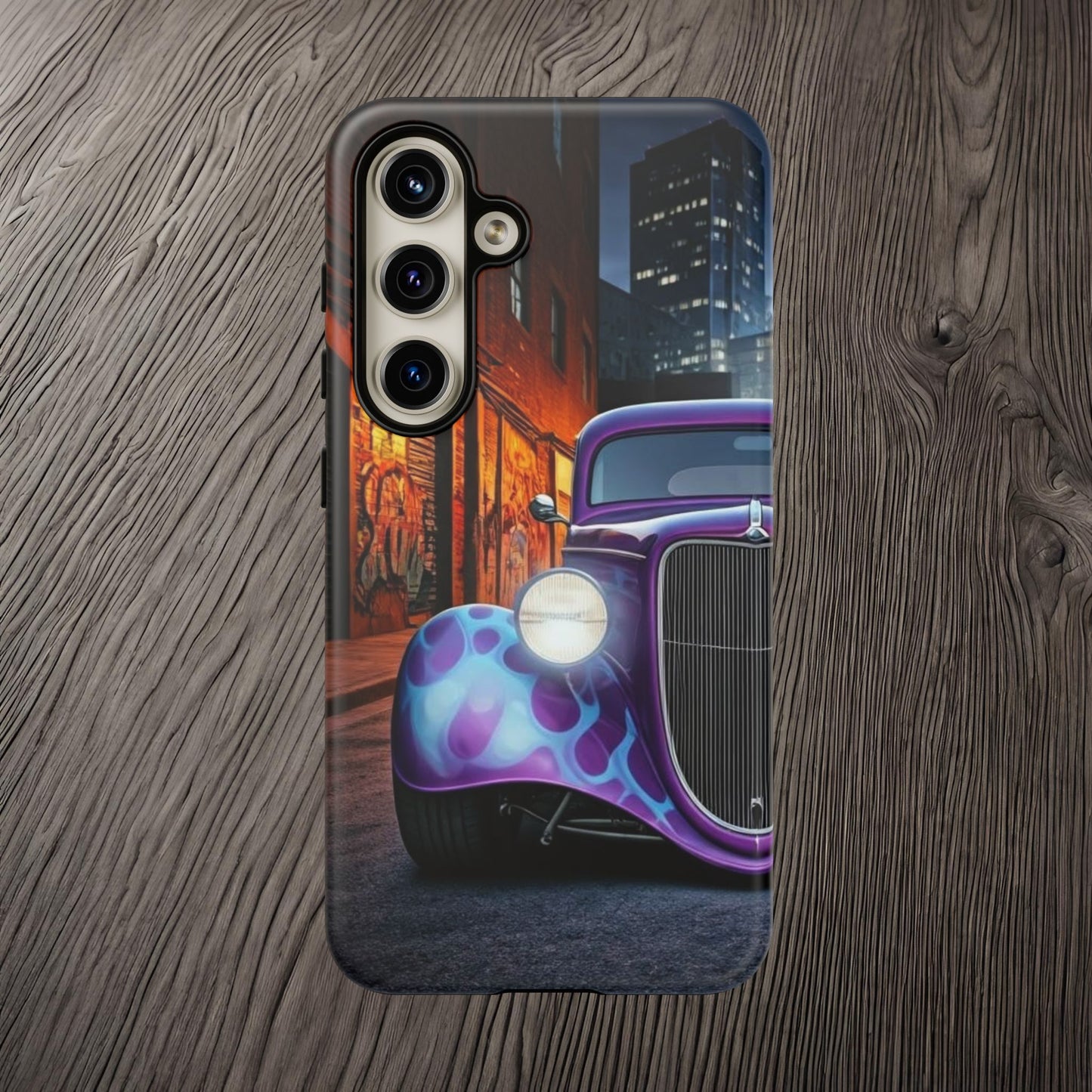 1934 Ford Street Life-Dual Layer Ultra Tough Phone Case Samsung Galaxy S24 Matte Printify by The Night Shift Automotive Apparel