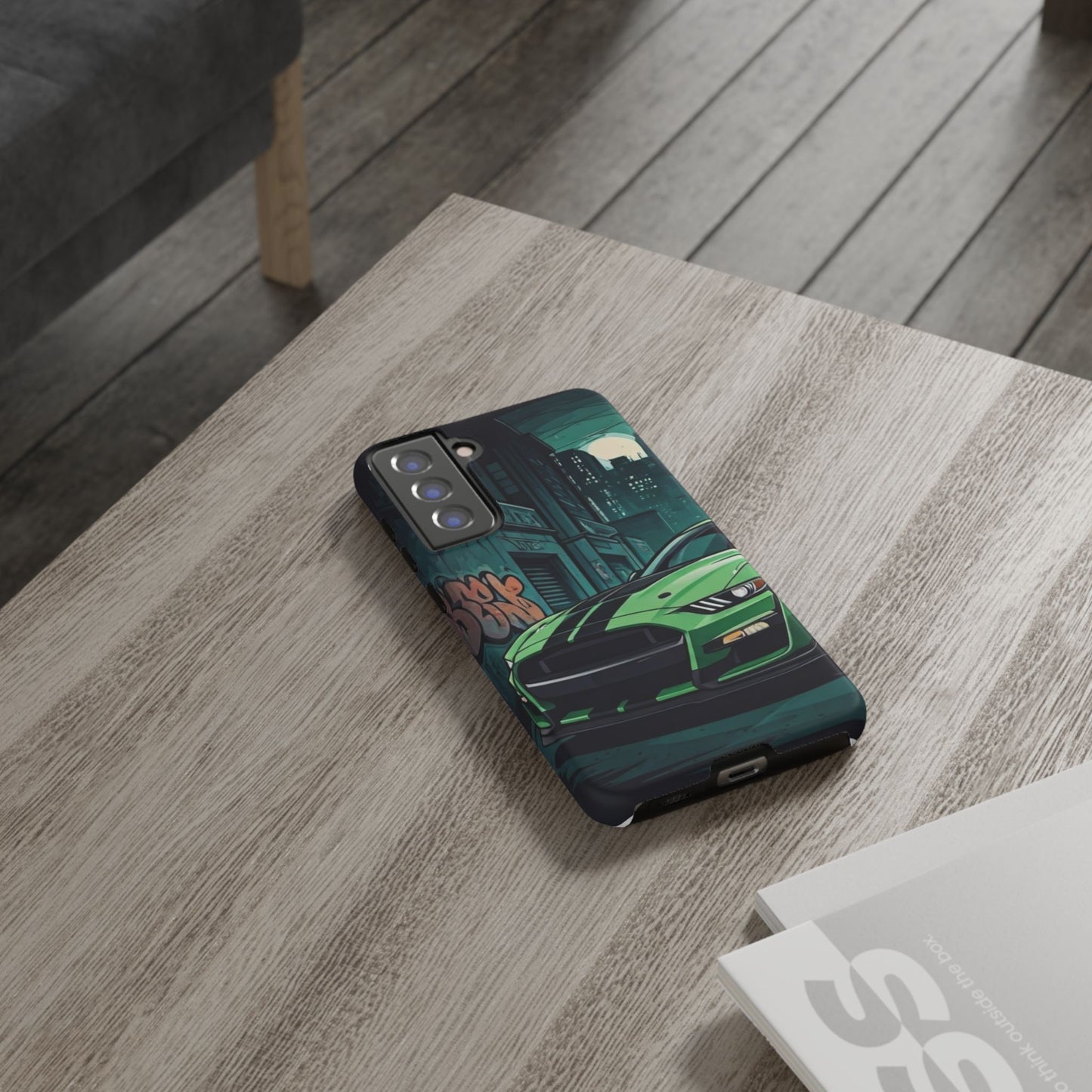 Ford Mustang Shelby GT500 Street Life-Dual Layer Ultra Tough Phone Case Samsung Galaxy S21 FE Matte Printify by The Night Shift Automotive Apparel
