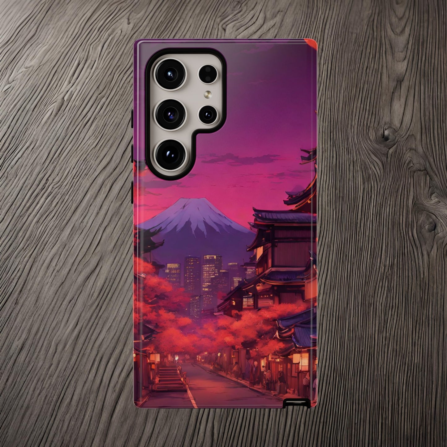 Traditional Japanese Village Countryside-Dual Layer Ultra Tough Phone Case Samsung Galaxy S24 Ultra Glossy Printify by The Night Shift Automotive Apparel