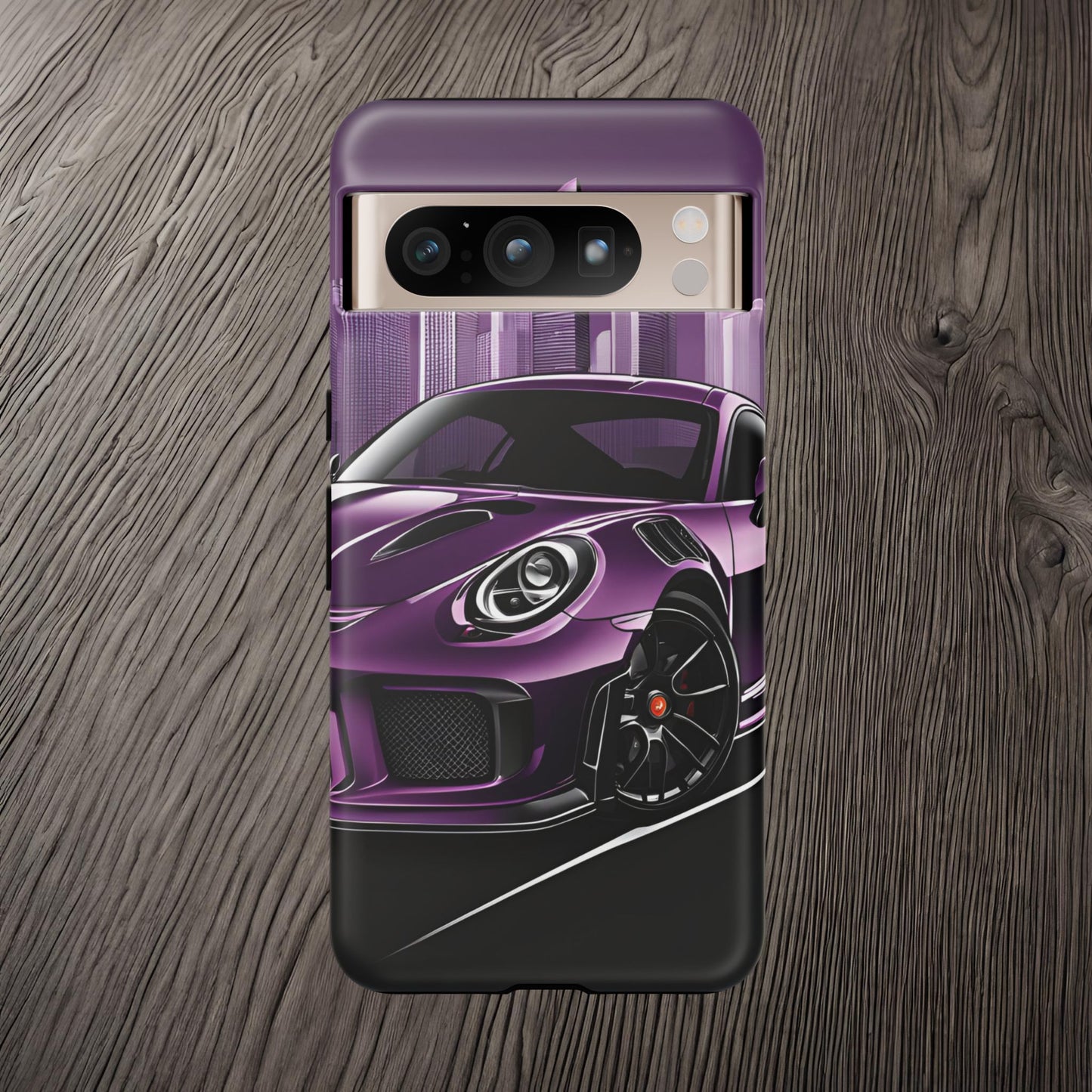 Porsche 911 GT3 RS-Dual Layer Ultra Tough Phone Case Google Pixel 8 Pro Matte Printify by The Night Shift Automotive Apparel