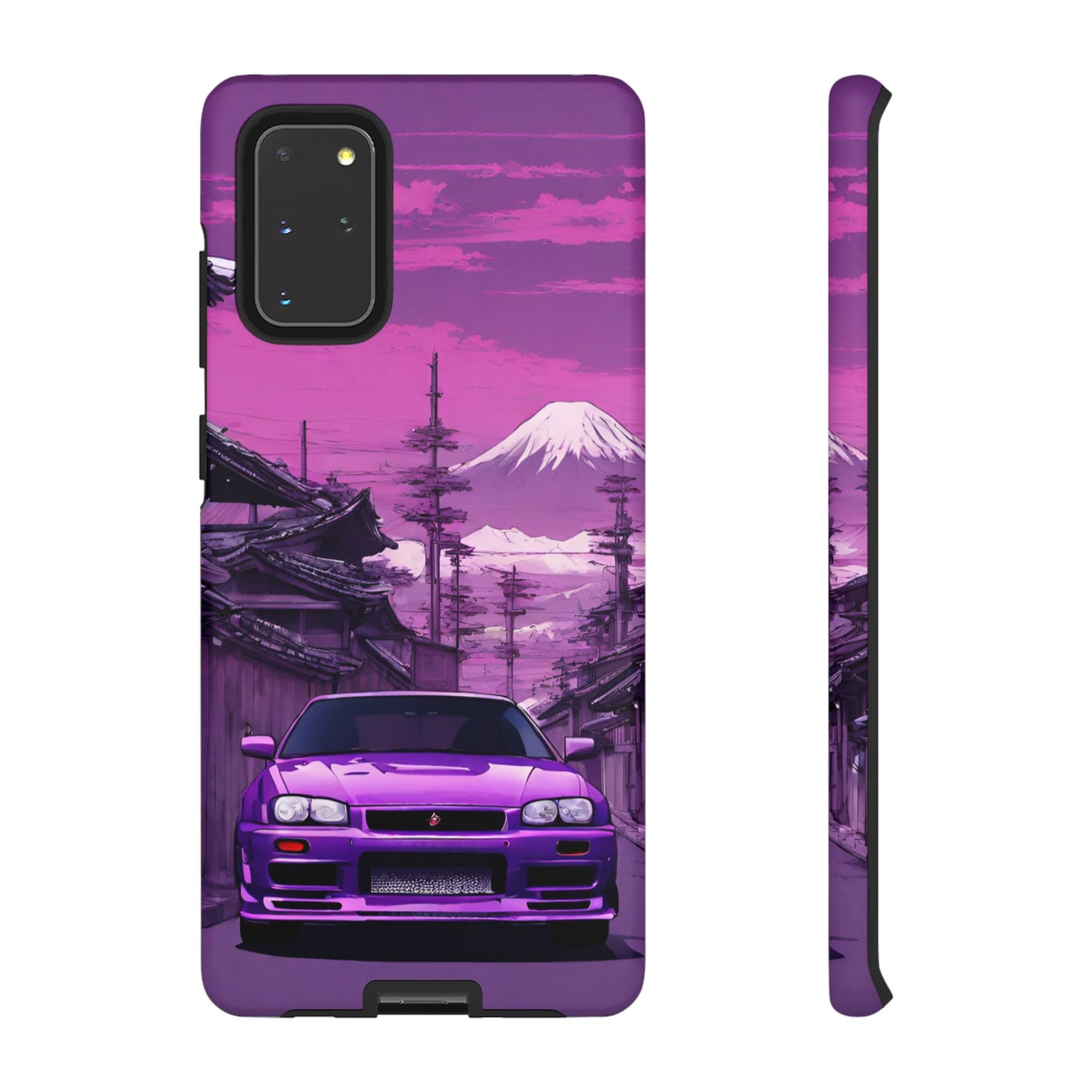 Nissan Skyline R34 Mt Fuji-Dual Layer Ultra Tough Phone Case Samsung Galaxy S20+ Matte Printify by The Night Shift Automotive Apparel
