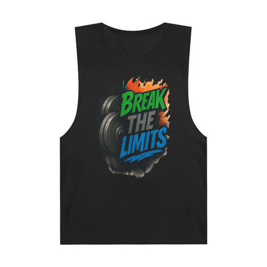 Break The Limits - Premium Unisex Barnard Tank Top Black Printify by The Night Shift Automotive Apparel