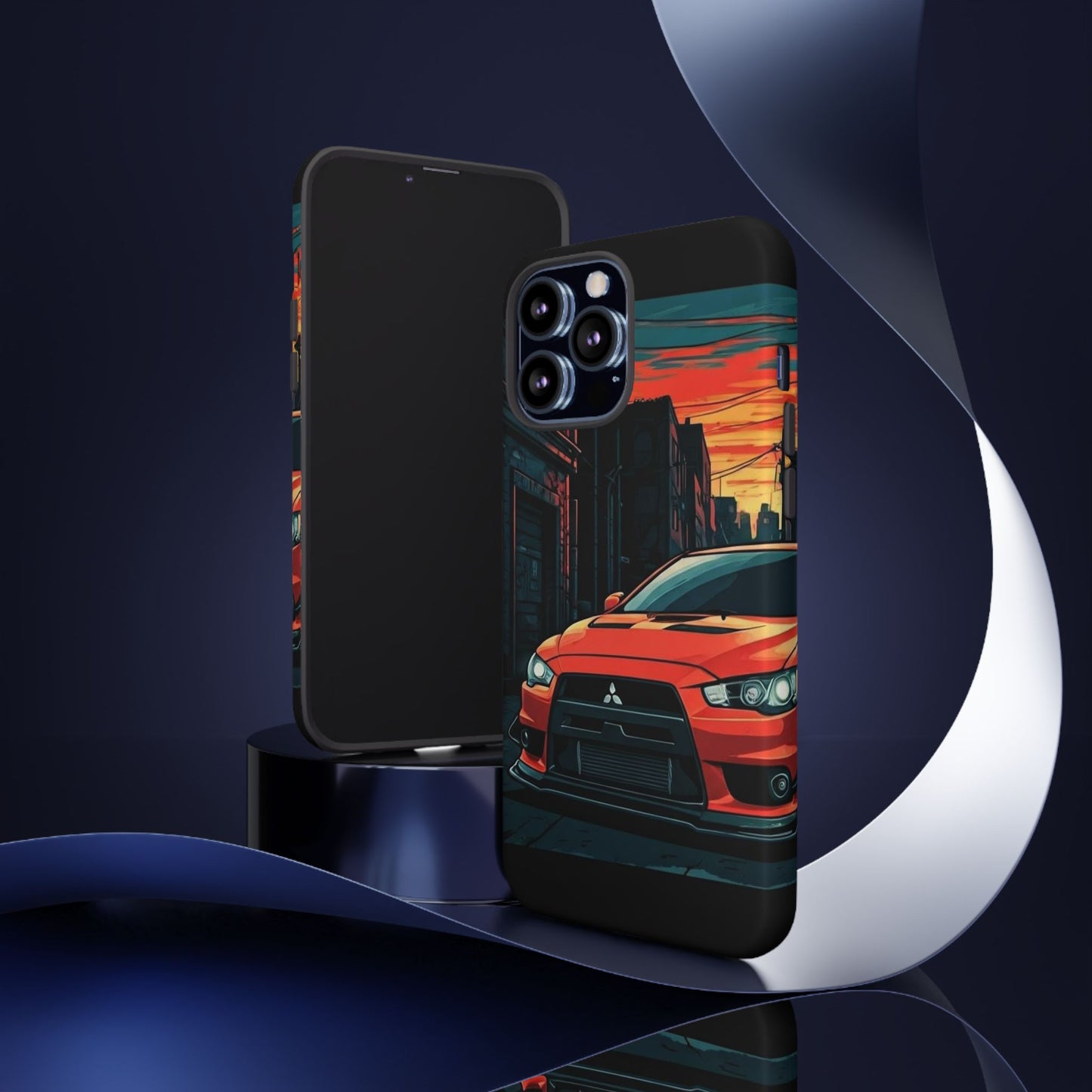 Mitsubishi Evo X Street Life-Dual Layer Ultra Tough Phone Case iPhone 13 Pro Max Matte Printify by The Night Shift Automotive Apparel