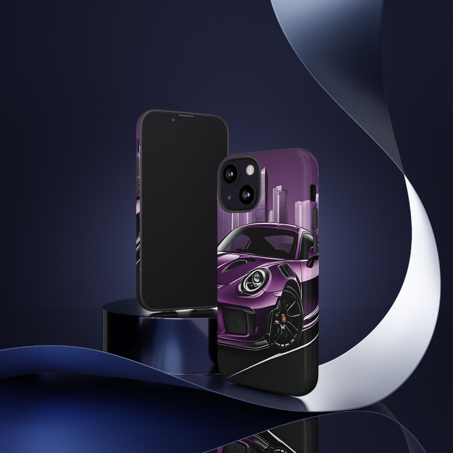 Porsche 911 GT3 RS-Dual Layer Ultra Tough Phone Case iPhone 13 Mini Glossy Printify by The Night Shift Automotive Apparel