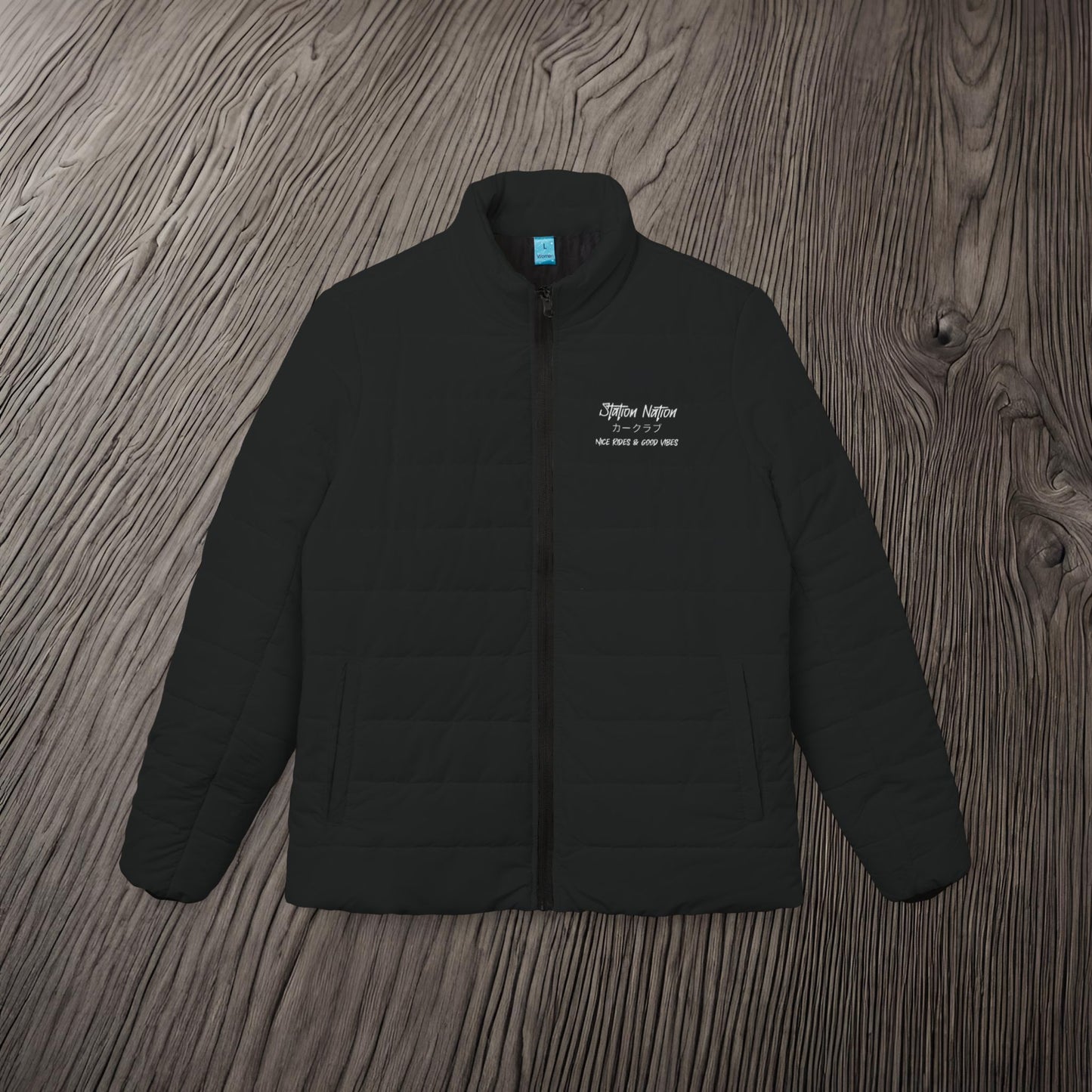 Station Nation-Stylish Warm & Cozy Women’s Puffer Jacket Printify by The Night Shift Automotive Apparel
