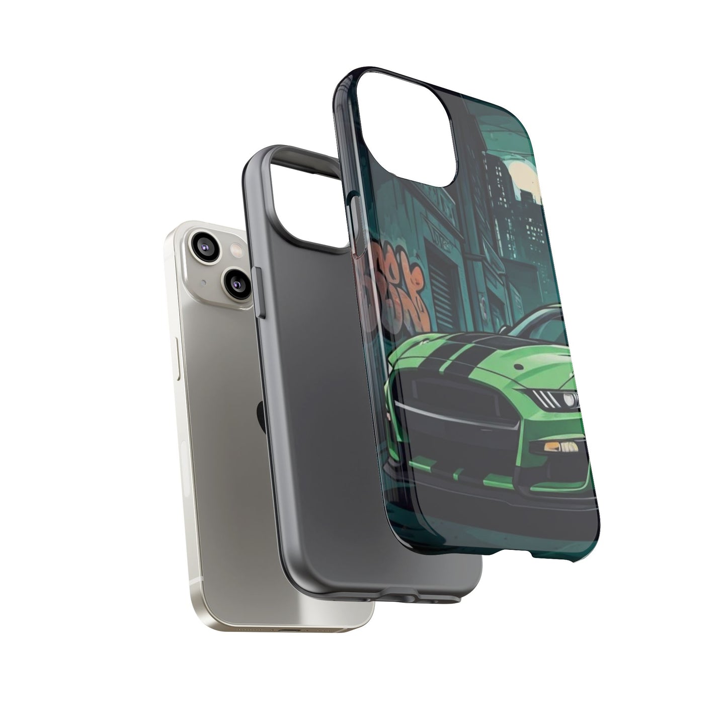 Ford Mustang Shelby GT500 Street Life-Dual Layer Ultra Tough Phone Case Printify by The Night Shift Automotive Apparel
