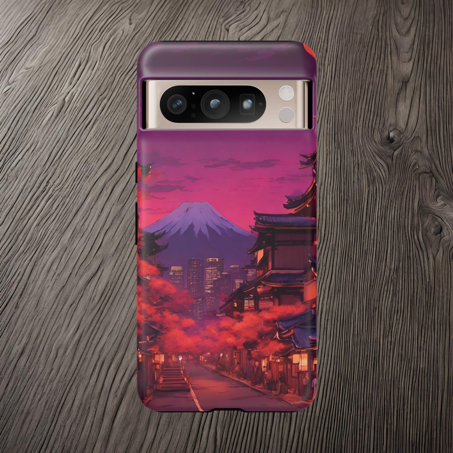 Traditional Japanese Village Countryside-Dual Layer Ultra Tough Phone Case Google Pixel 8 Pro Matte Printify by The Night Shift Automotive Apparel