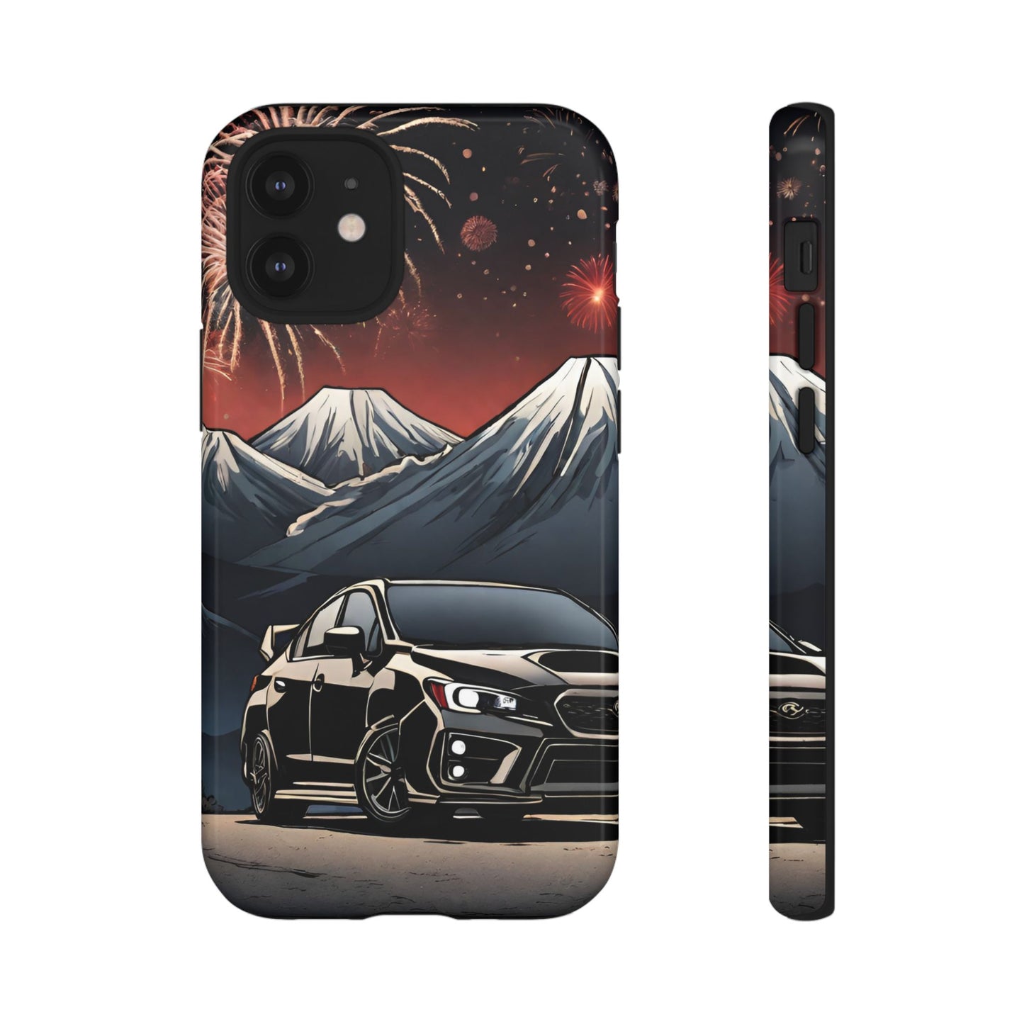Subaru WRX/STI Fireworks-Dual Layer Ultra Tough Phone Case iPhone 12 Mini Glossy Printify by The Night Shift Automotive Apparel
