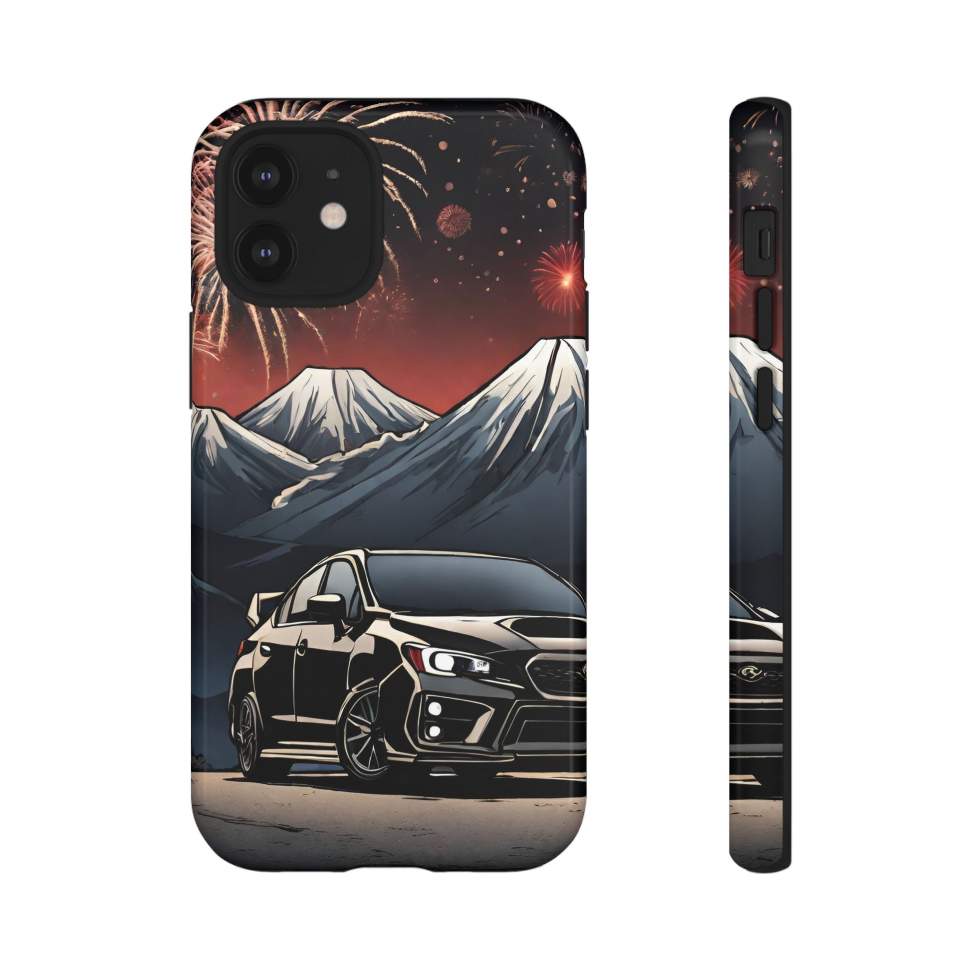 Subaru WRX/STI Fireworks-Dual Layer Ultra Tough Phone Case iPhone 12 Mini Glossy Printify by The Night Shift Automotive Apparel