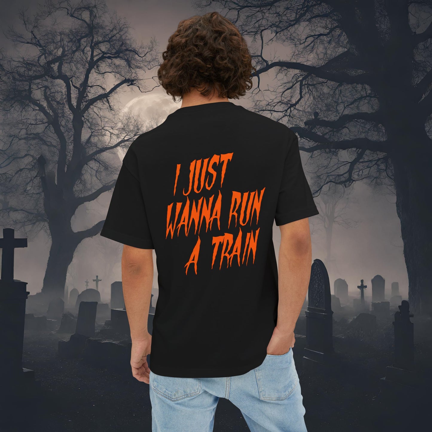 Train Conductor-Premium, Ultra Soft Unisex Oversized Boxy Tee Printify by The Night Shift Automotive Apparel