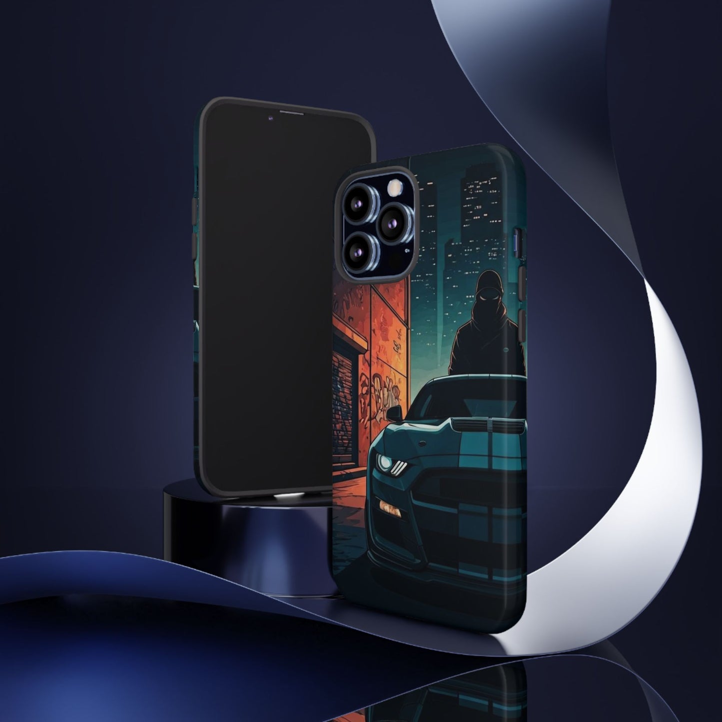 Ford Mustang Shelby GT350 Street Life-Dual Layer Ultra Tough Phone Case iPhone 13 Pro Max Glossy Printify by The Night Shift Automotive Apparel