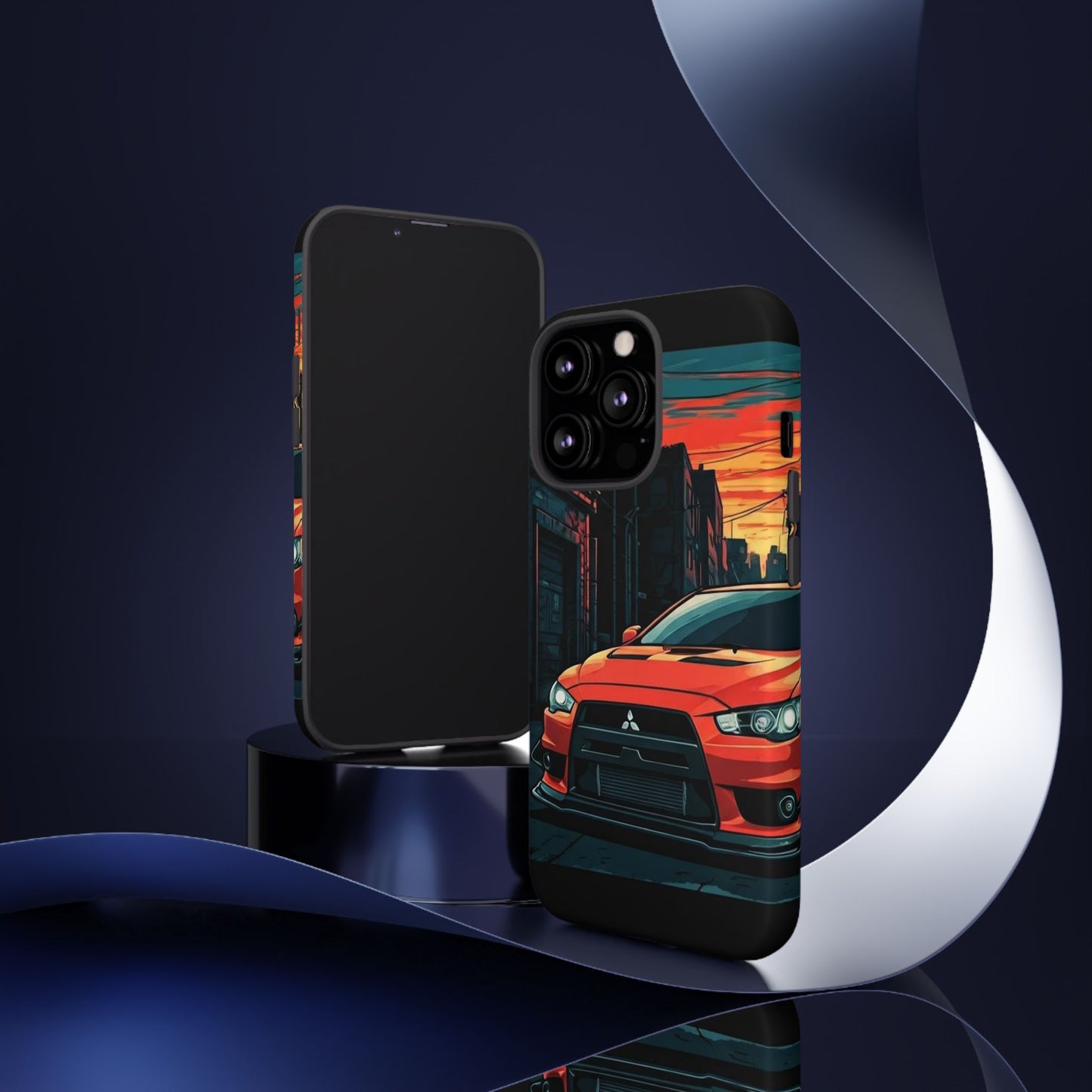 Mitsubishi Evo X Street Life-Dual Layer Ultra Tough Phone Case iPhone 13 Pro Matte Printify by The Night Shift Automotive Apparel
