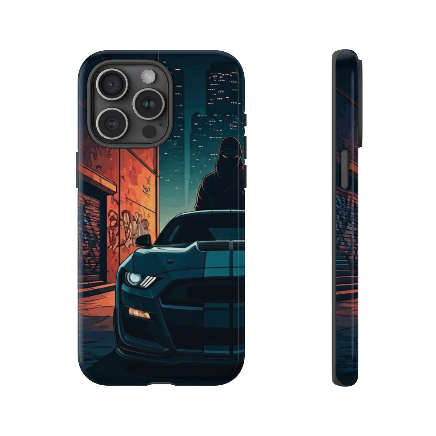 Ford Mustang Shelby GT350 Street Life-Dual Layer Ultra Tough Phone Case Printify by The Night Shift Automotive Apparel
