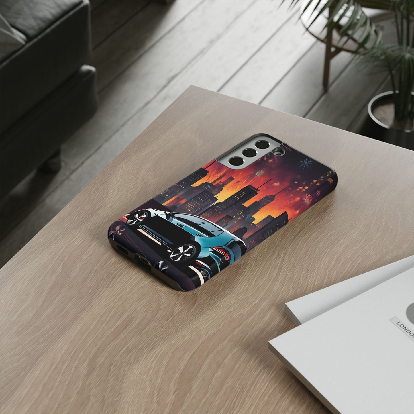 Volkswagon Golf GTI Fireworks-Dual Layer Ultra Tough Phone Case Samsung Galaxy S22 Plus Matte Printify by The Night Shift Automotive Apparel