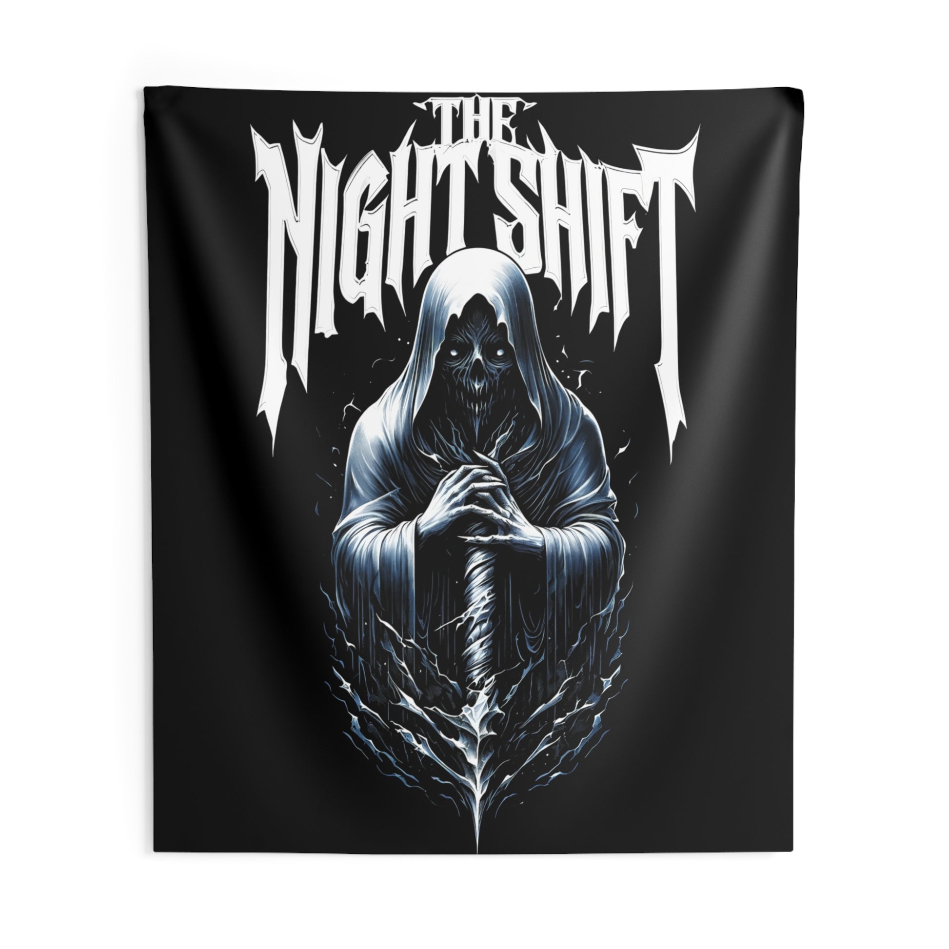 The Night Shift Reaper Indoor Wall Tapestries - Shop Banner 88" × 104" Printify by The Night Shift Automotive Apparel