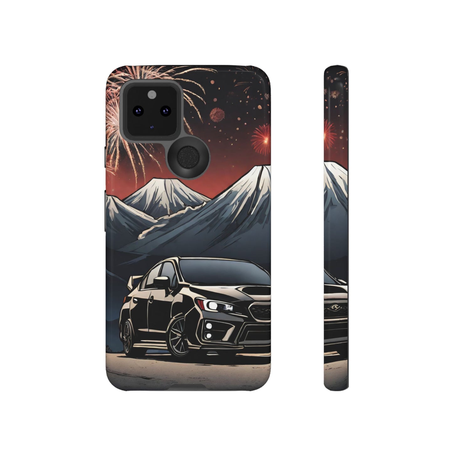 Subaru WRX/STI Fireworks-Dual Layer Ultra Tough Phone Case Printify by The Night Shift Automotive Apparel