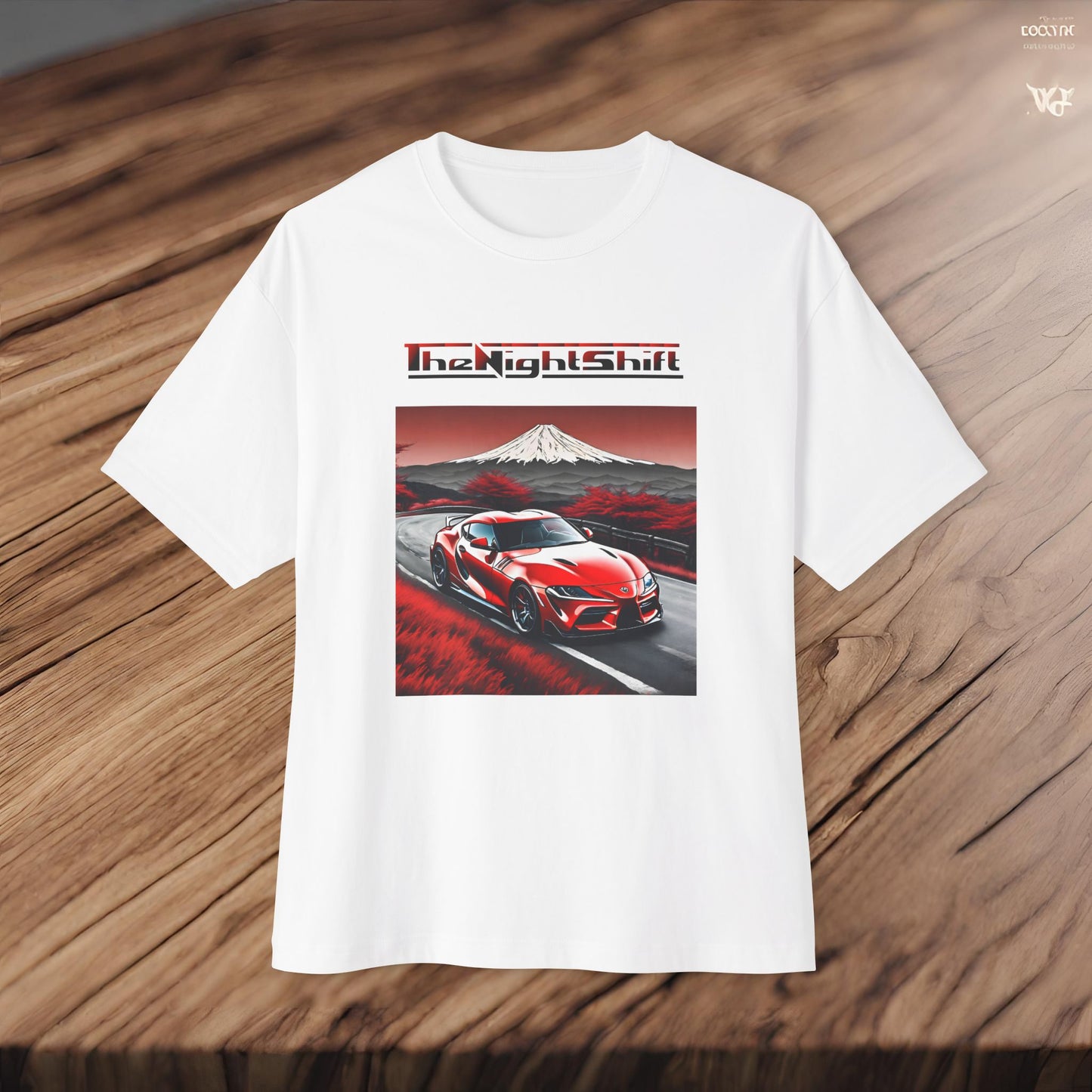 Toyota Supra MK-V Mt Fuji-Premium, Ultra Soft, Unisex Oversized Boxy Tee Printify by The Night Shift Automotive Apparel