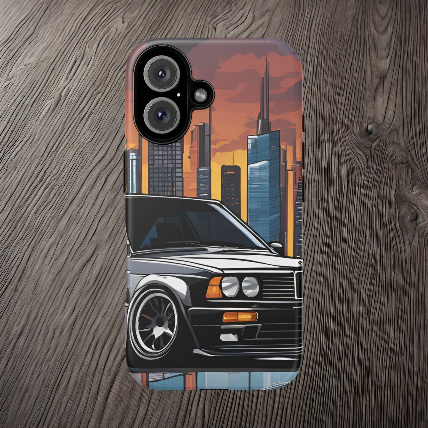 BMW E30 M3-Dual Layer Ultra Tough Phone Case Printify by The Night Shift Automotive Apparel