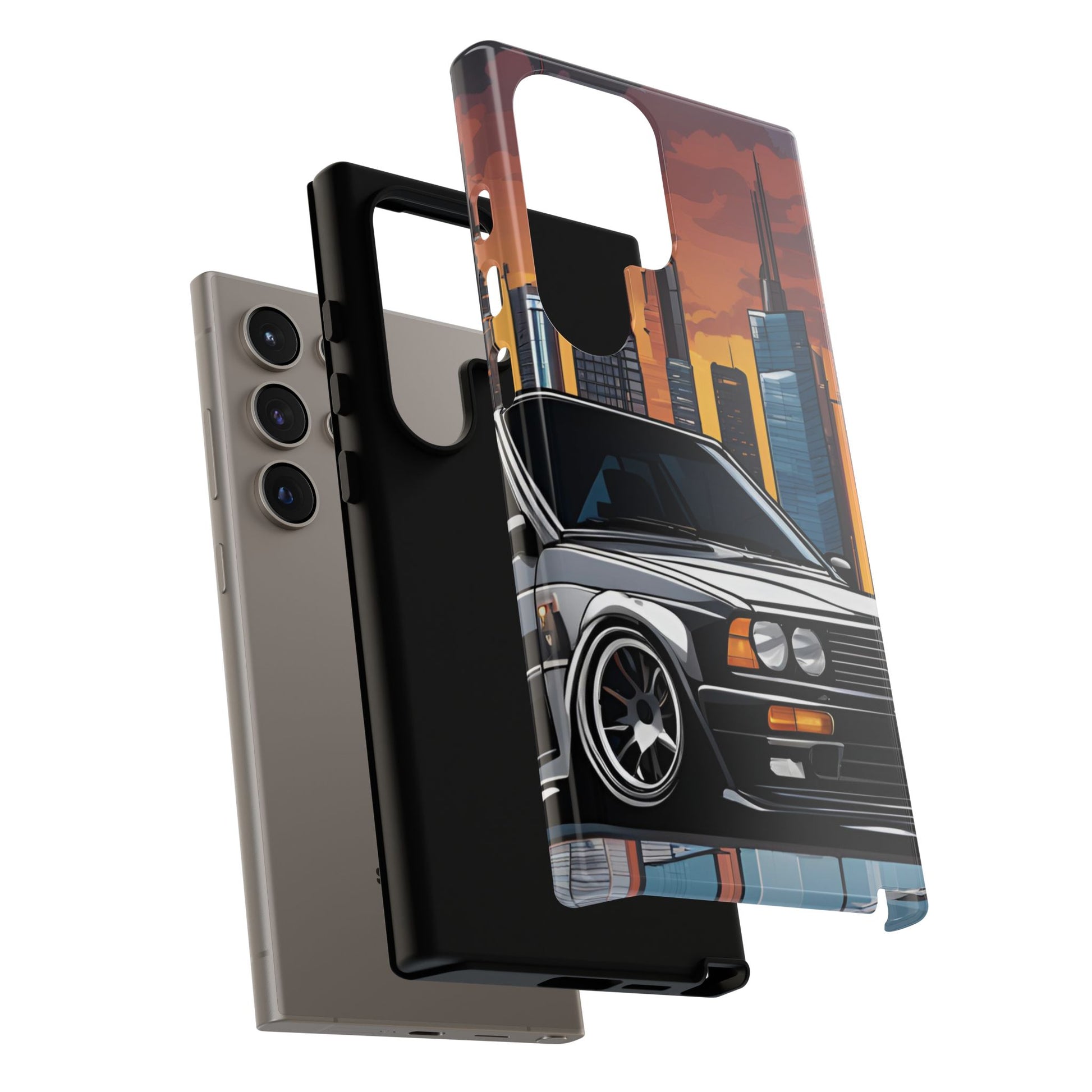 BMW E30 M3-Dual Layer Ultra Tough Phone Case Printify by The Night Shift Automotive Apparel