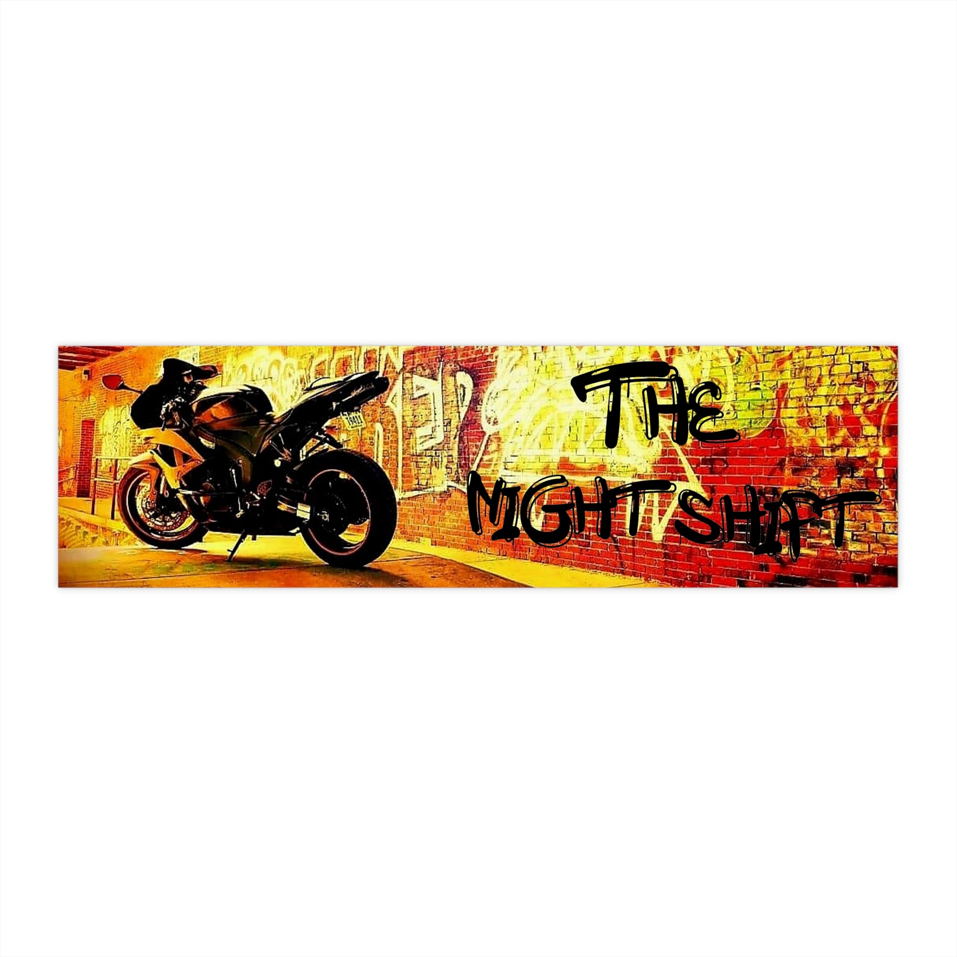 The Night Shift-Bumper Sticker Printify by The Night Shift Automotive Apparel